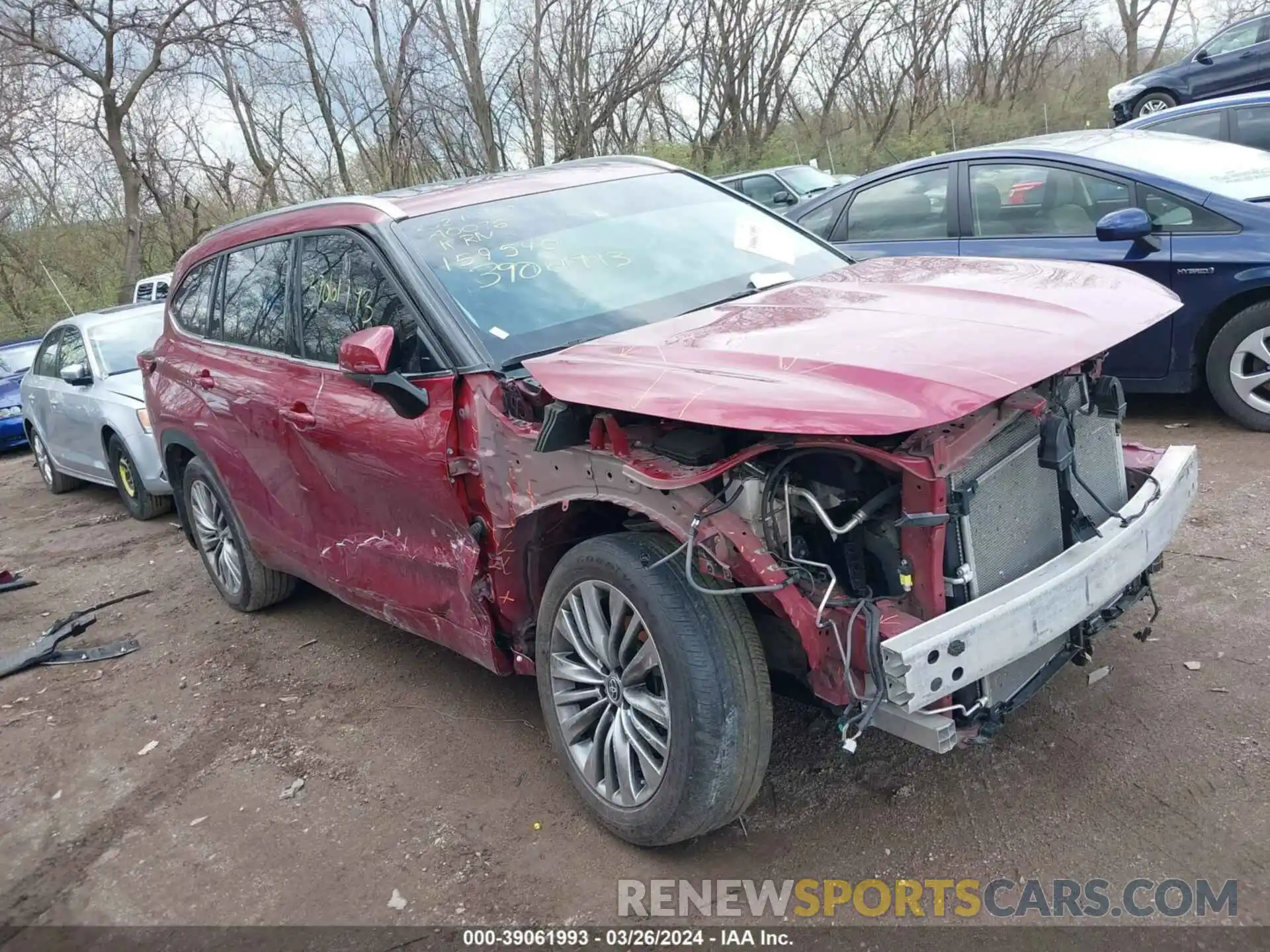 1 Photograph of a damaged car 5TDFZRBHXMS159540 TOYOTA HIGHLANDER 2021