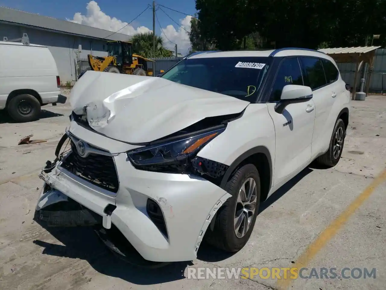 2 Photograph of a damaged car 5TDGARAH0MS007778 TOYOTA HIGHLANDER 2021