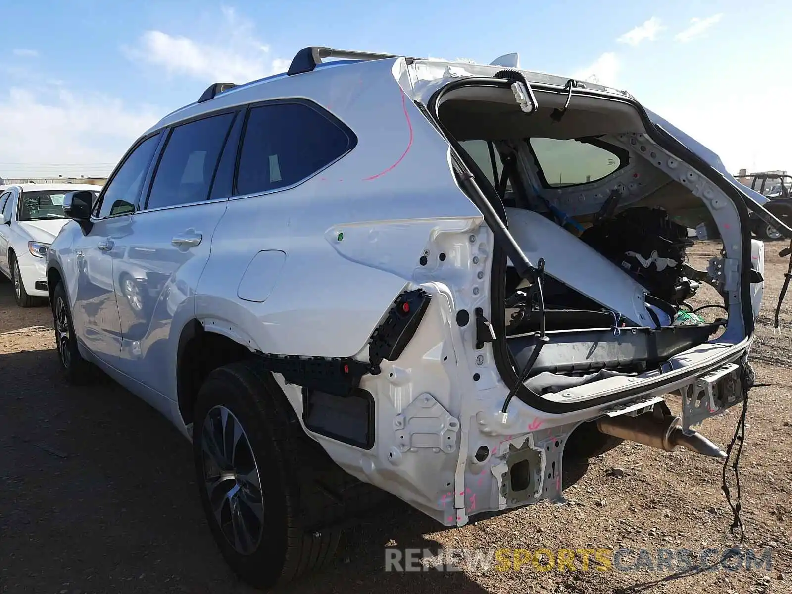 3 Photograph of a damaged car 5TDGARAH0MS503423 TOYOTA HIGHLANDER 2021