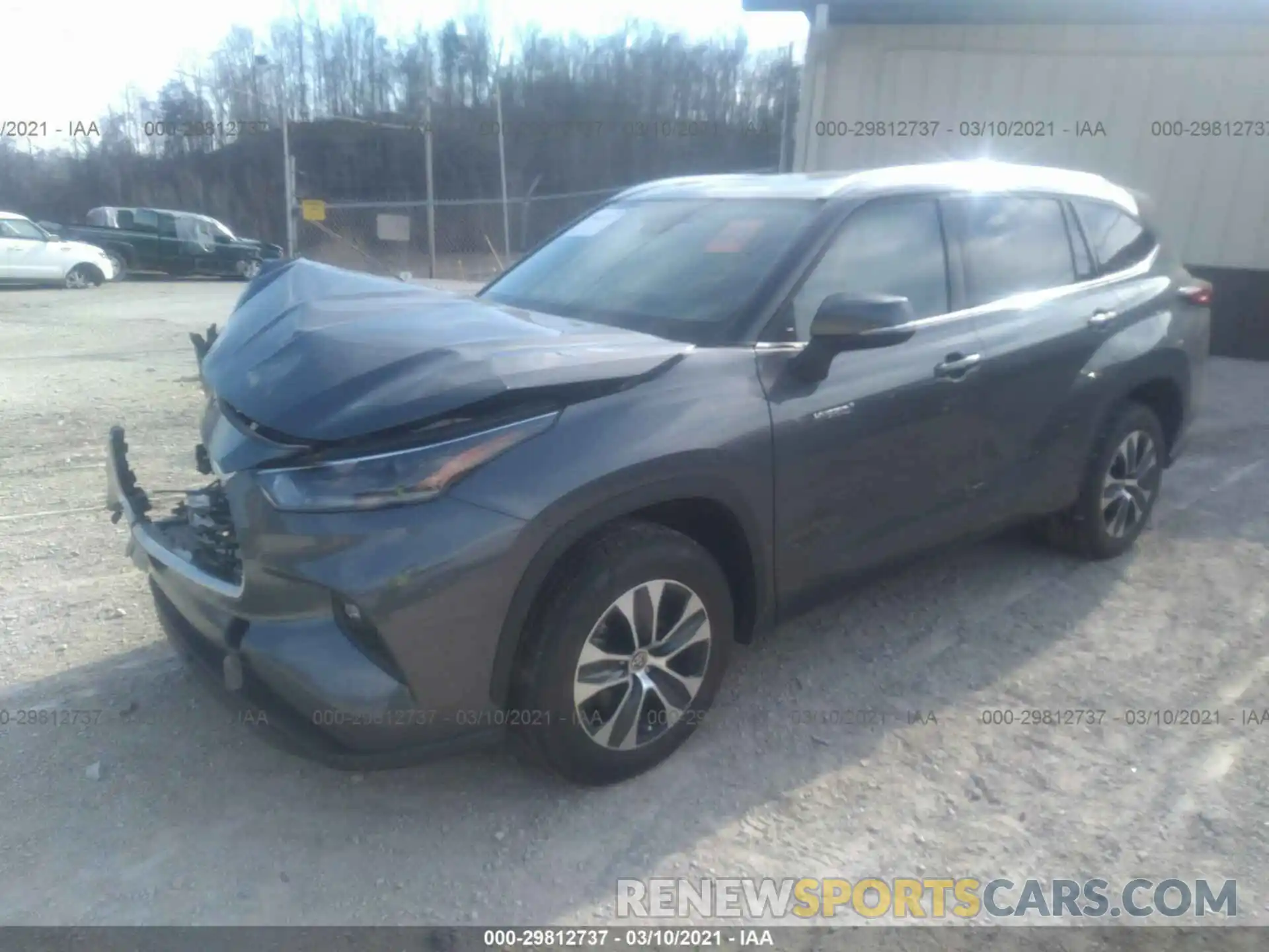 2 Photograph of a damaged car 5TDGARAH0MS505866 TOYOTA HIGHLANDER 2021