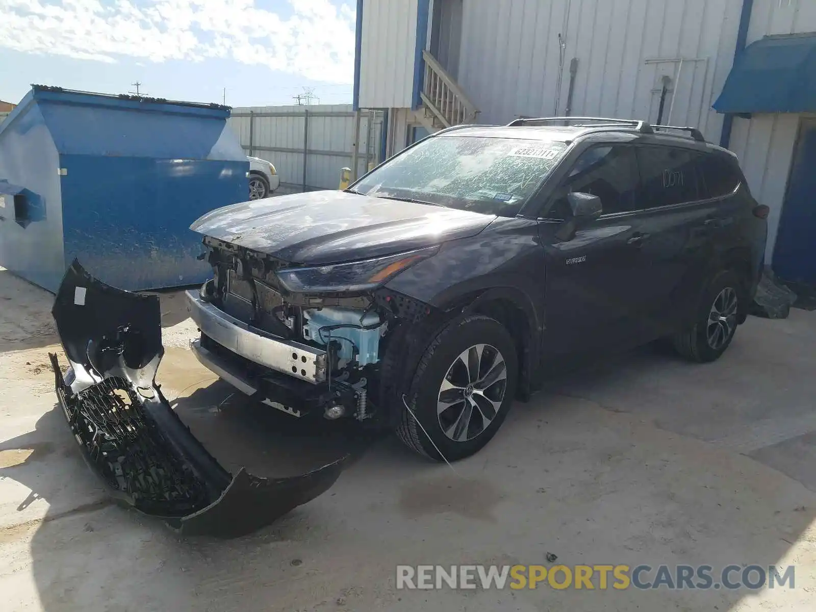 2 Photograph of a damaged car 5TDGARAH1MS506704 TOYOTA HIGHLANDER 2021