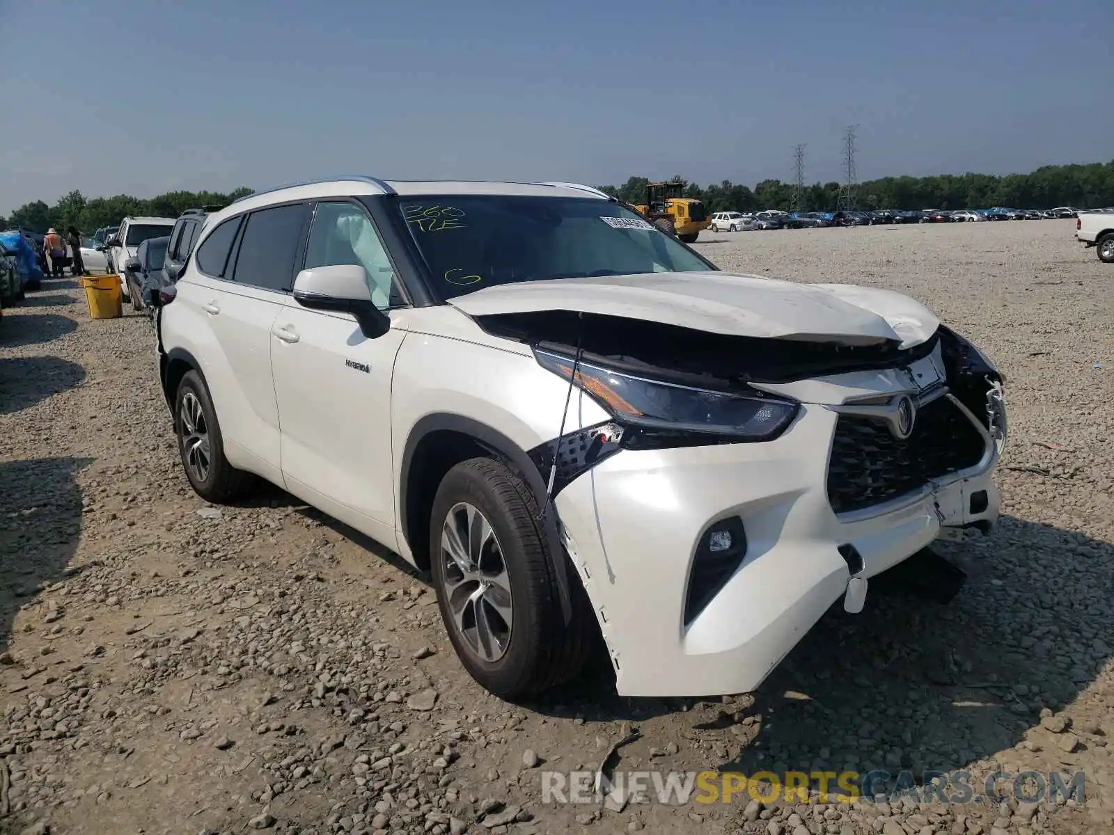 1 Photograph of a damaged car 5TDGARAH2MS009547 TOYOTA HIGHLANDER 2021