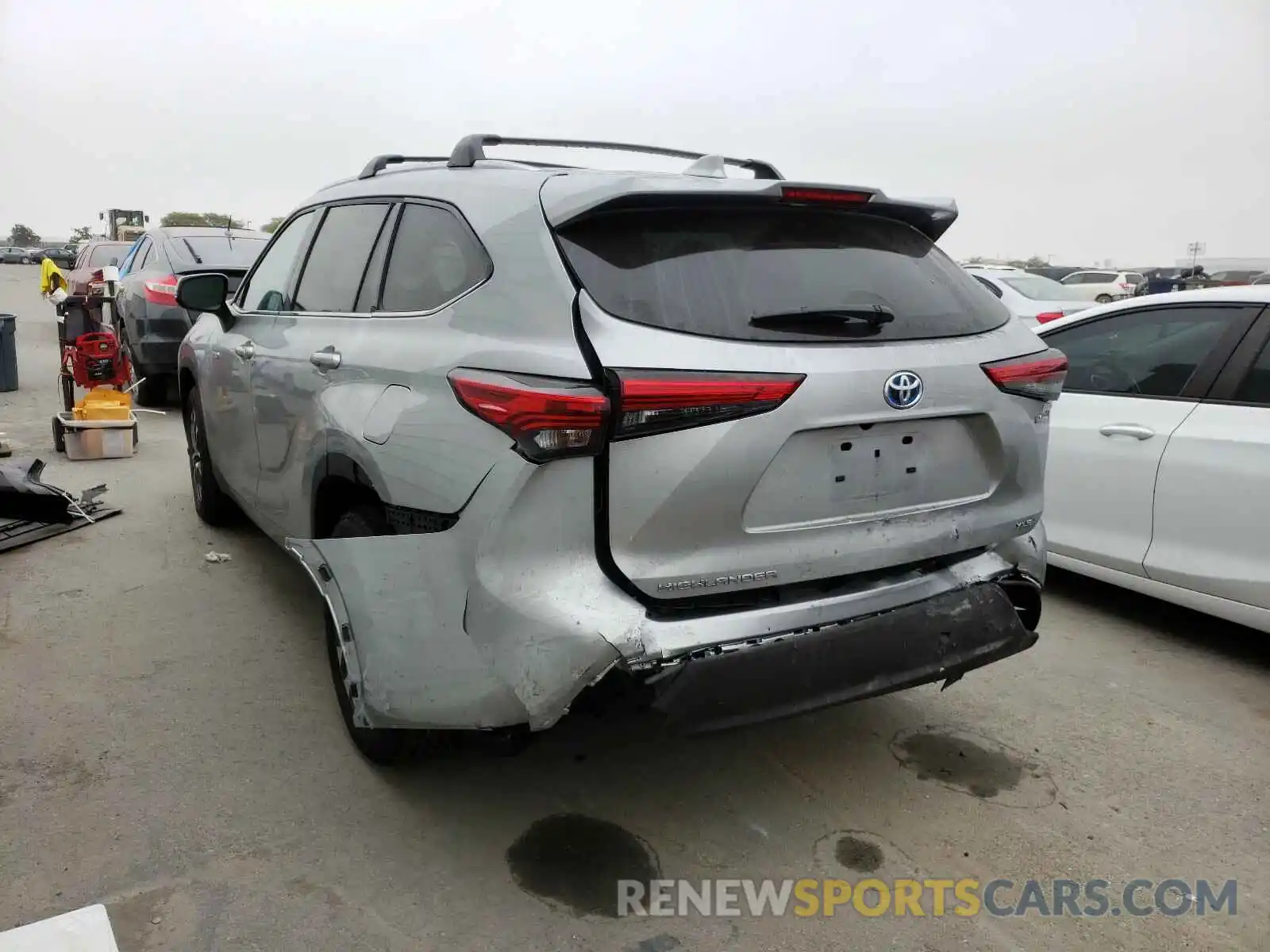 1 Photograph of a damaged car 5TDGARAH2MS505089 TOYOTA HIGHLANDER 2021