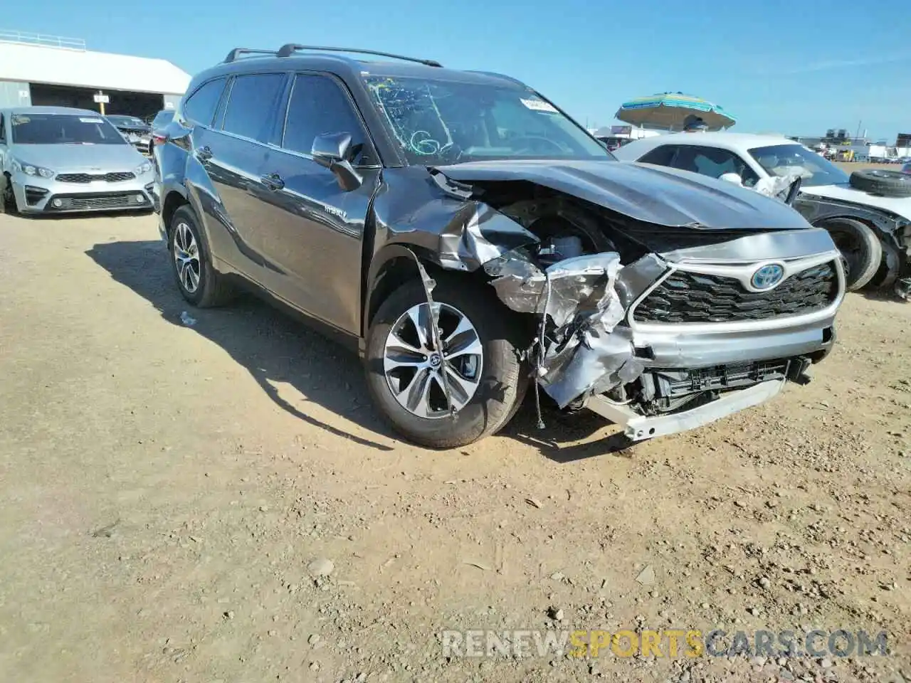 1 Photograph of a damaged car 5TDGARAH3MS012215 TOYOTA HIGHLANDER 2021