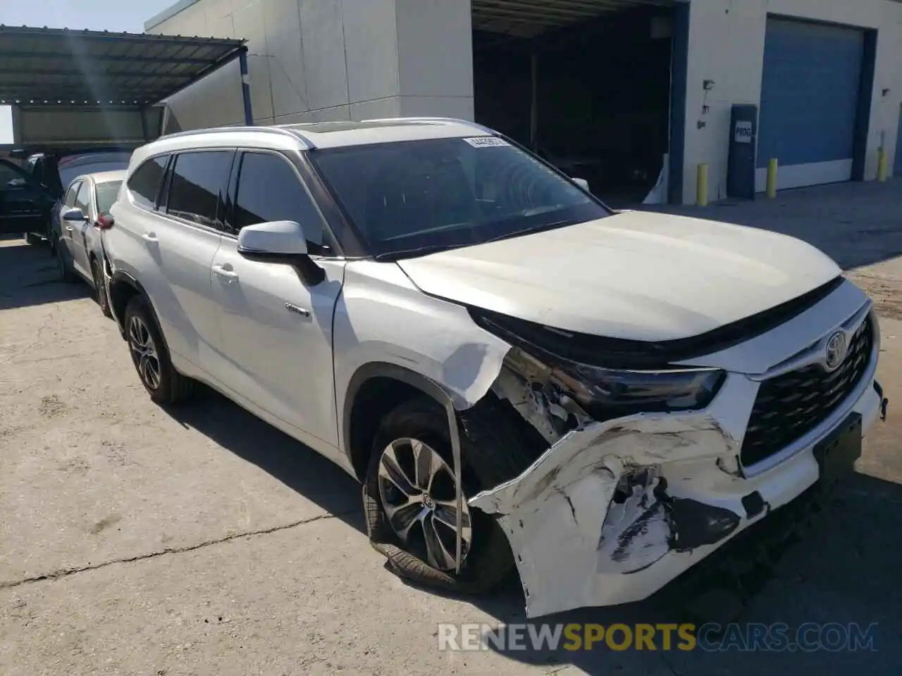 1 Photograph of a damaged car 5TDGARAH3MS507644 TOYOTA HIGHLANDER 2021