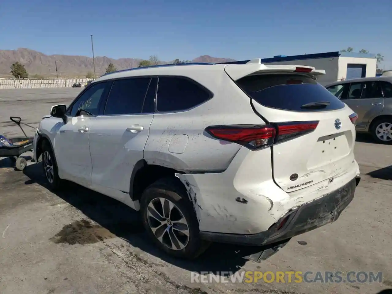 3 Photograph of a damaged car 5TDGARAH3MS507644 TOYOTA HIGHLANDER 2021