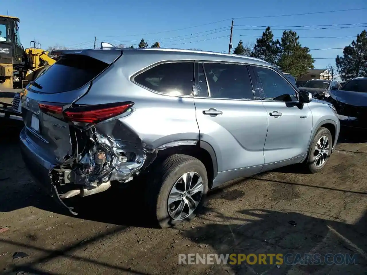 3 Photograph of a damaged car 5TDGARAH4MS006259 TOYOTA HIGHLANDER 2021