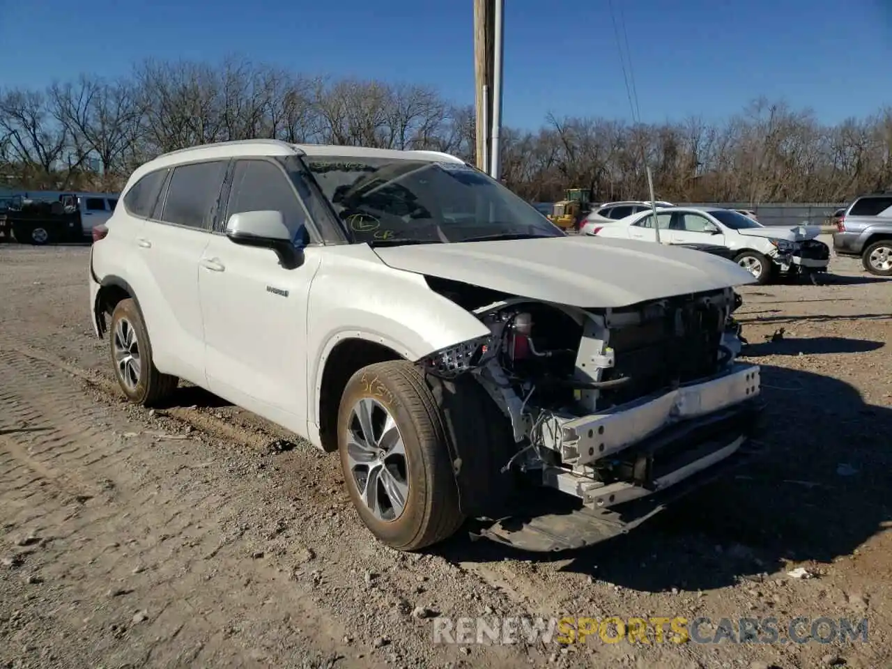 1 Photograph of a damaged car 5TDGARAH4MS504400 TOYOTA HIGHLANDER 2021