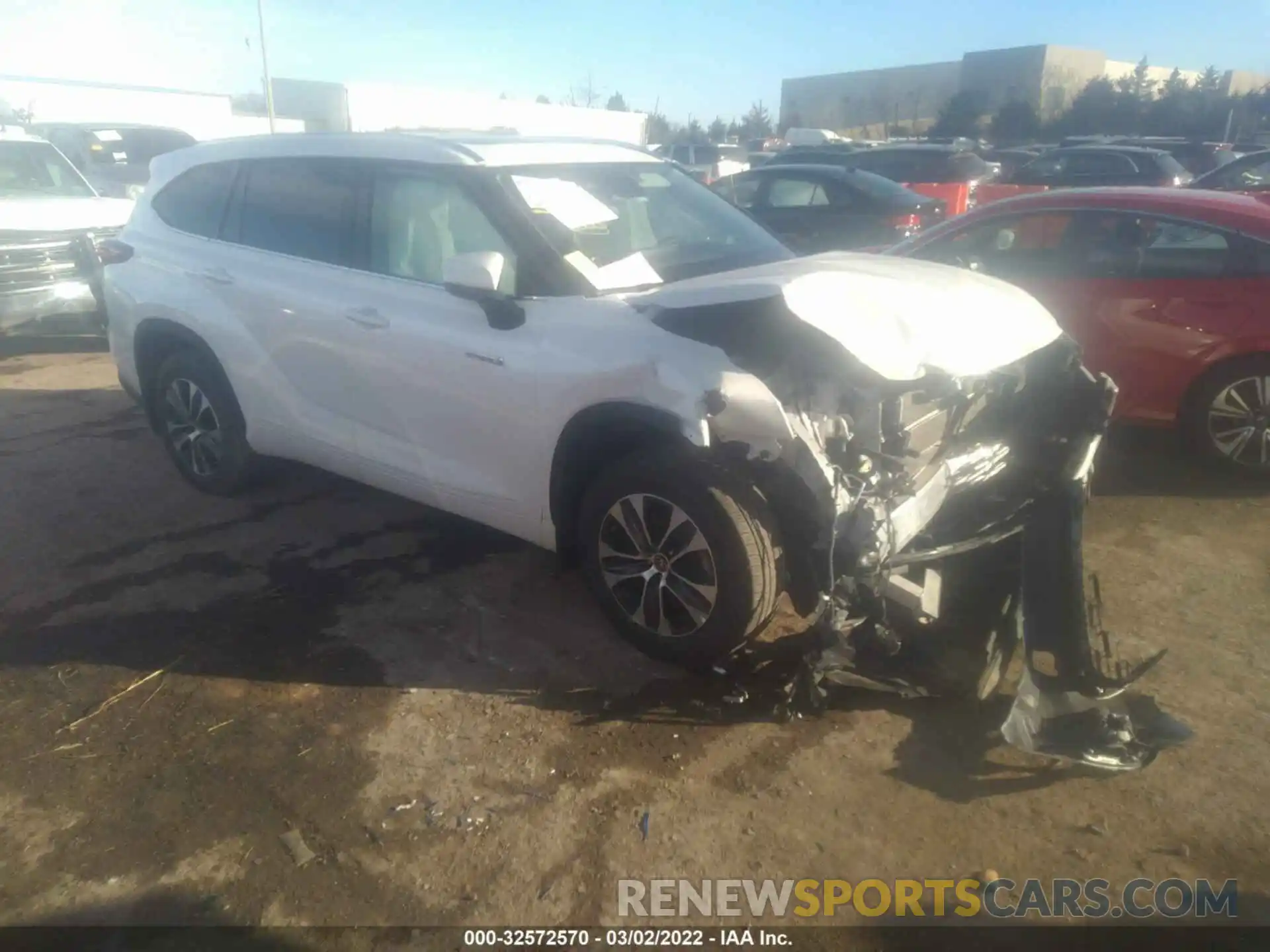 1 Photograph of a damaged car 5TDGARAH4MS507622 TOYOTA HIGHLANDER 2021