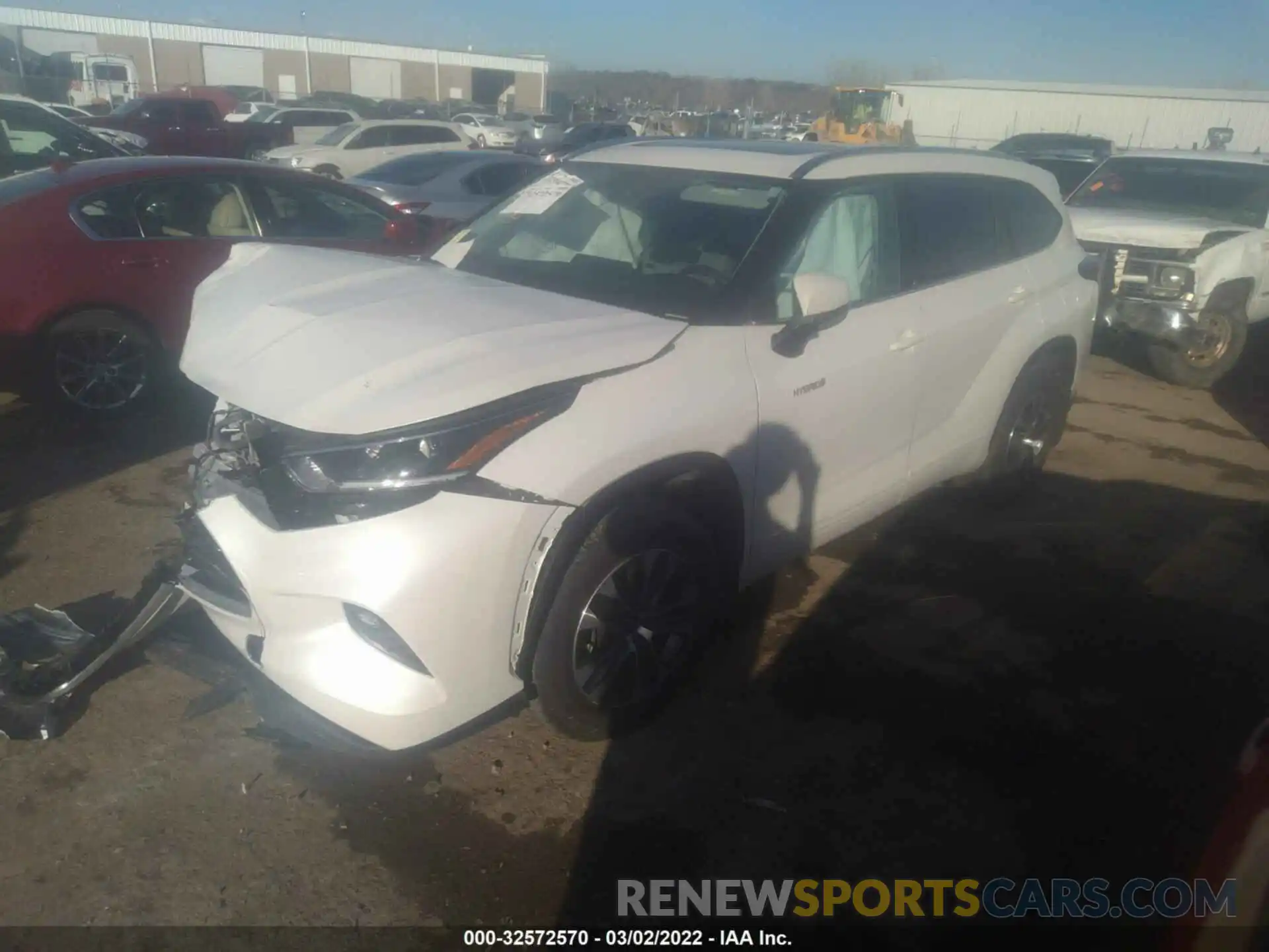 2 Photograph of a damaged car 5TDGARAH4MS507622 TOYOTA HIGHLANDER 2021