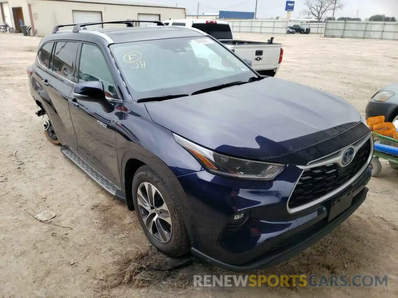 1 Photograph of a damaged car 5TDGARAH5MS508830 TOYOTA HIGHLANDER 2021