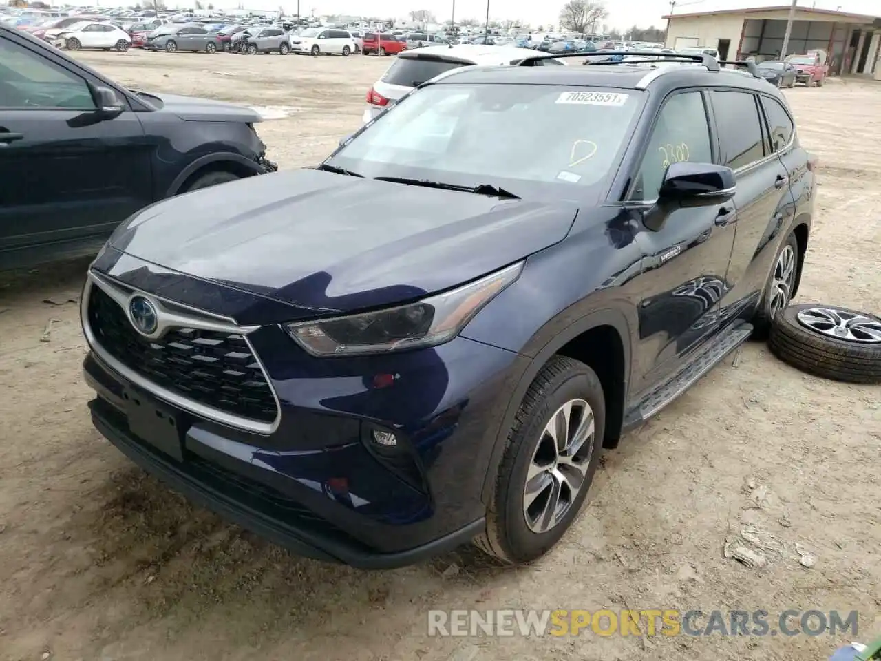 2 Photograph of a damaged car 5TDGARAH5MS508830 TOYOTA HIGHLANDER 2021