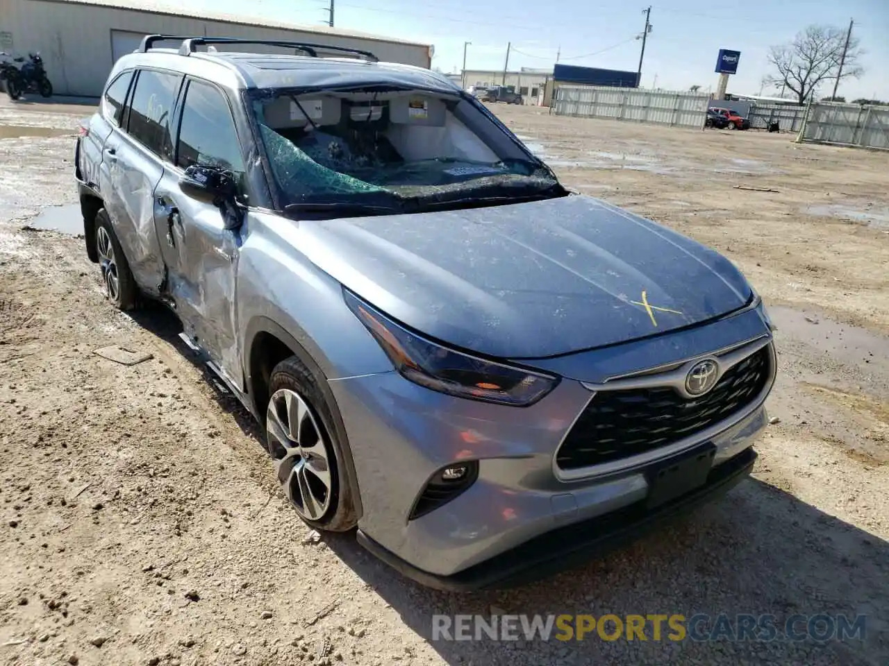 1 Photograph of a damaged car 5TDGARAH6MS010328 TOYOTA HIGHLANDER 2021