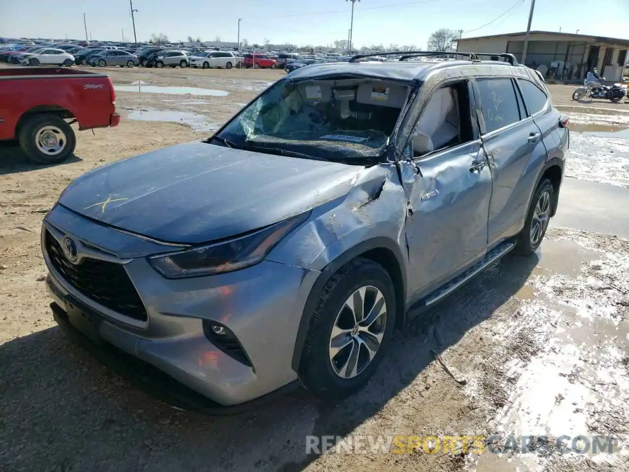 2 Photograph of a damaged car 5TDGARAH6MS010328 TOYOTA HIGHLANDER 2021