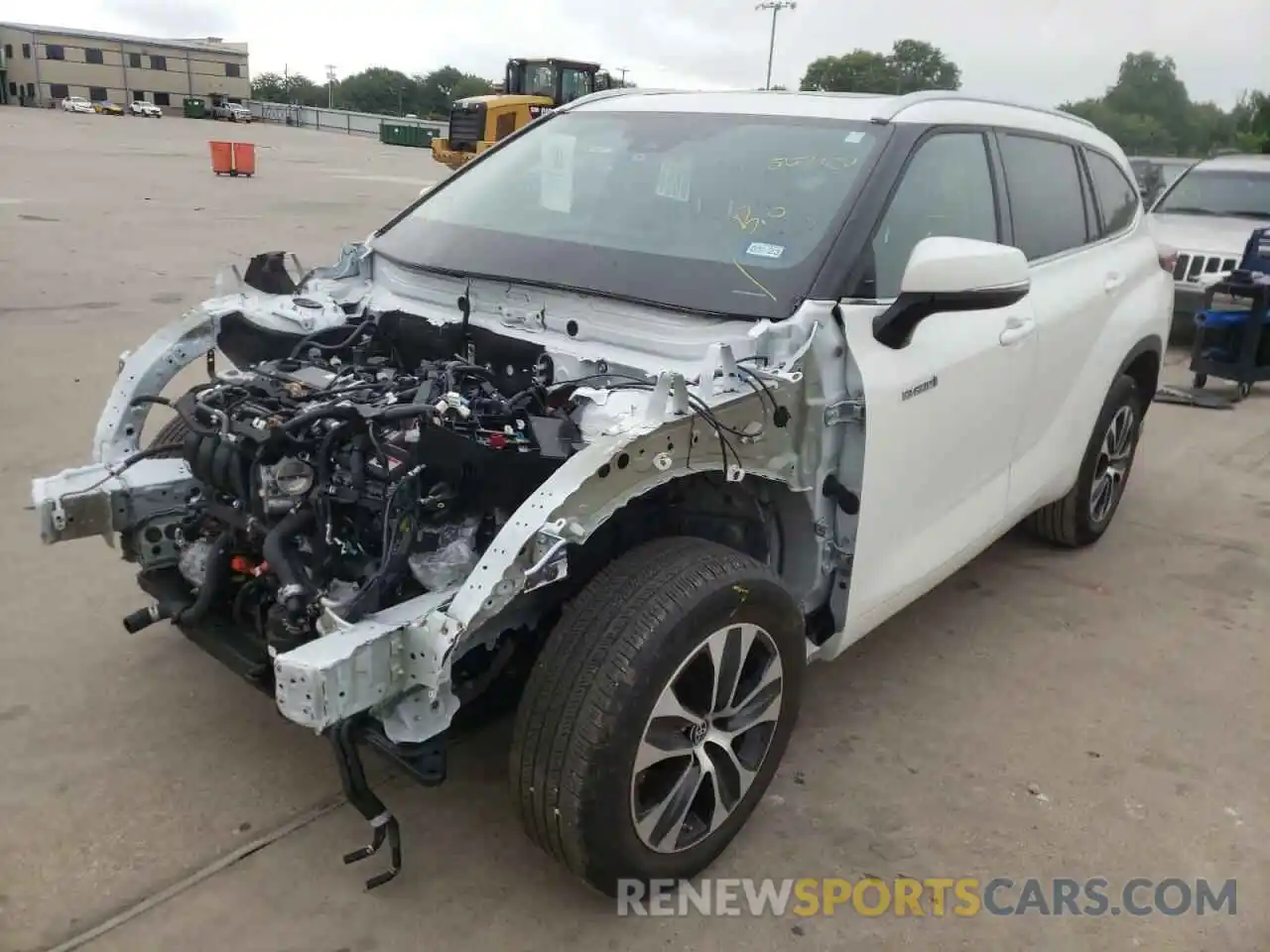 2 Photograph of a damaged car 5TDGARAH6MS507329 TOYOTA HIGHLANDER 2021