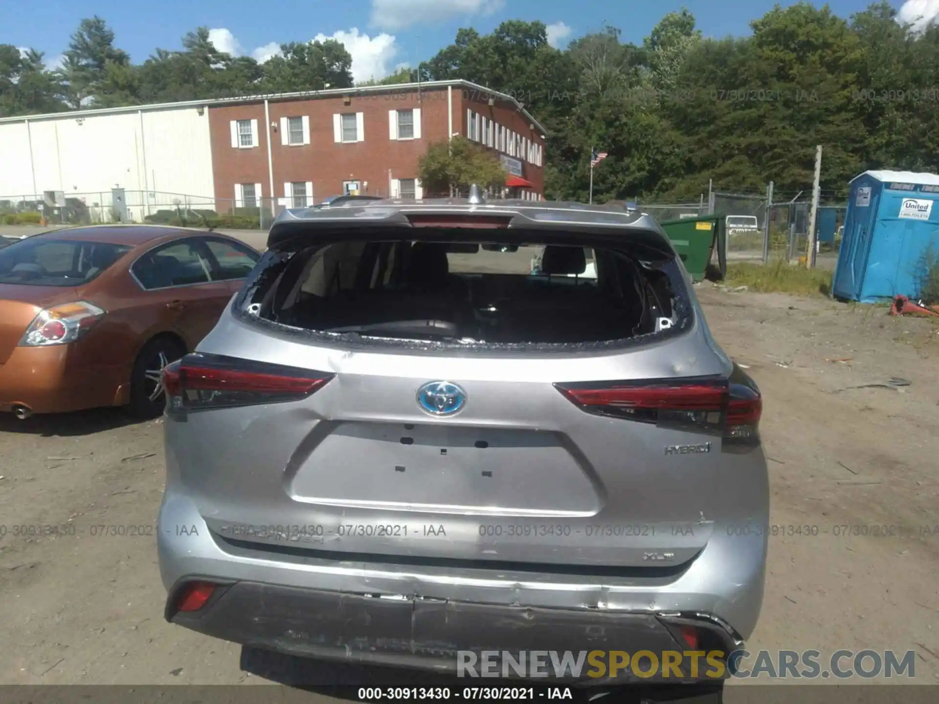 6 Photograph of a damaged car 5TDGARAH7MS008135 TOYOTA HIGHLANDER 2021