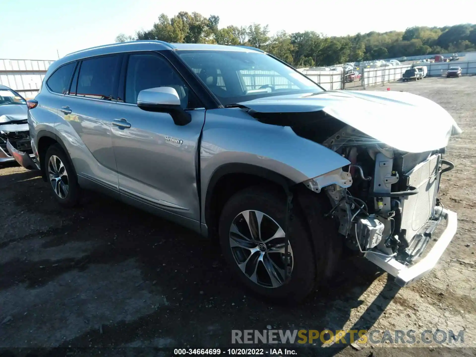 1 Photograph of a damaged car 5TDGARAH7MS509056 TOYOTA HIGHLANDER 2021