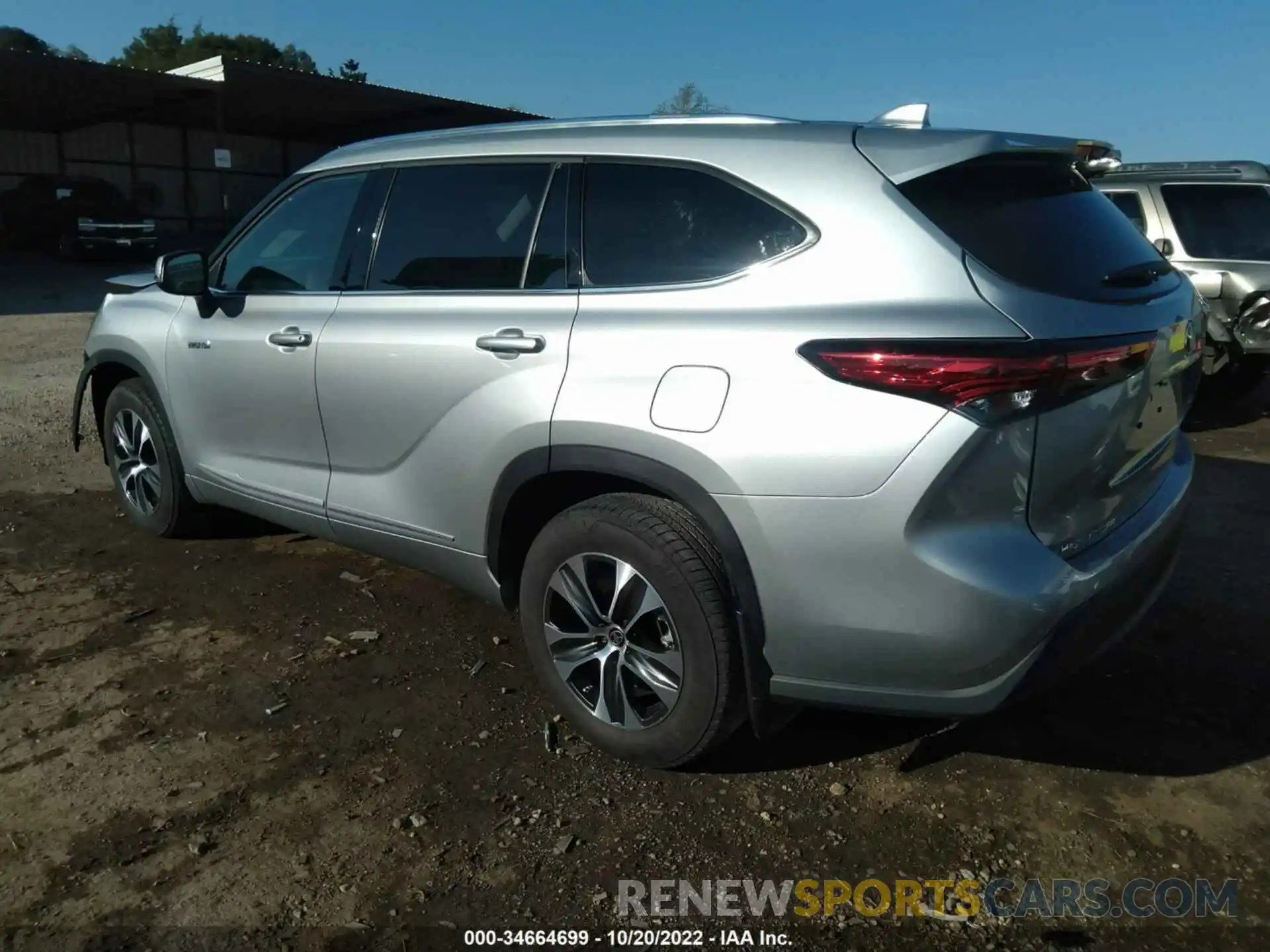 3 Photograph of a damaged car 5TDGARAH7MS509056 TOYOTA HIGHLANDER 2021