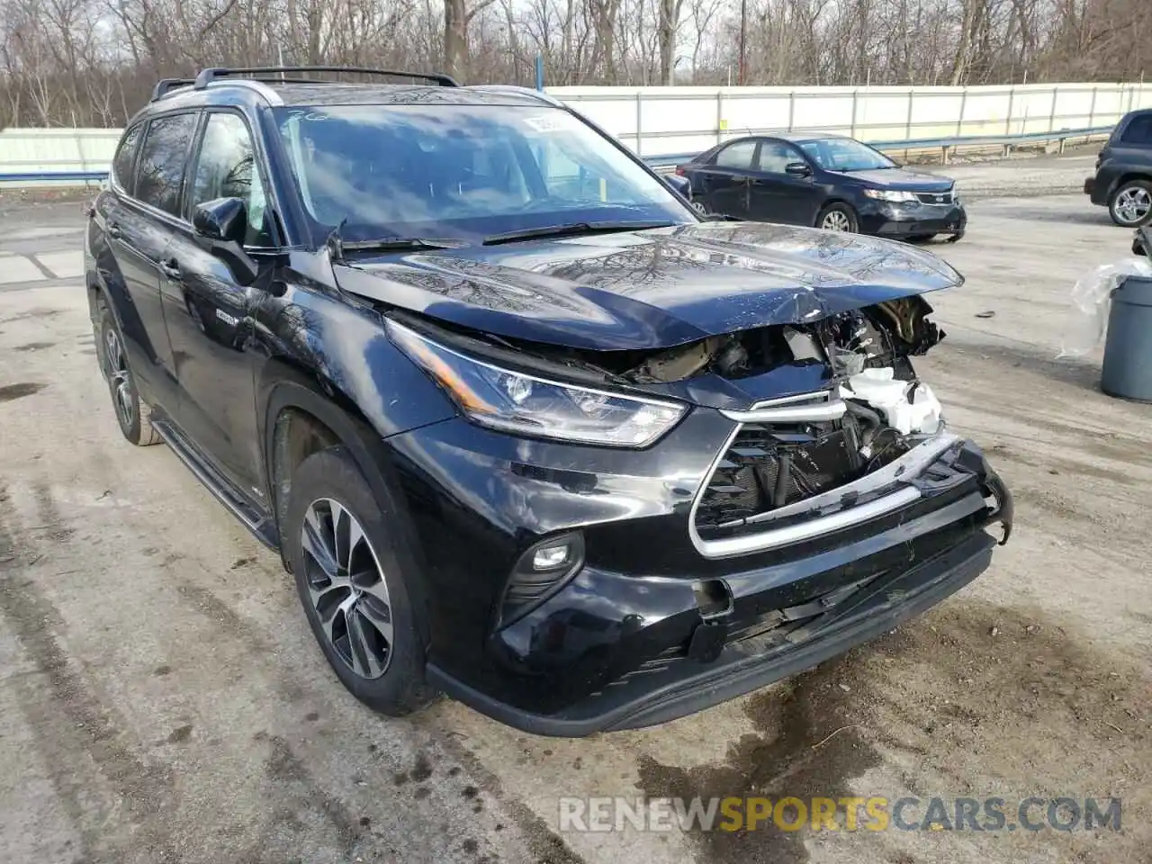 1 Photograph of a damaged car 5TDGBRCH0MS037390 TOYOTA HIGHLANDER 2021