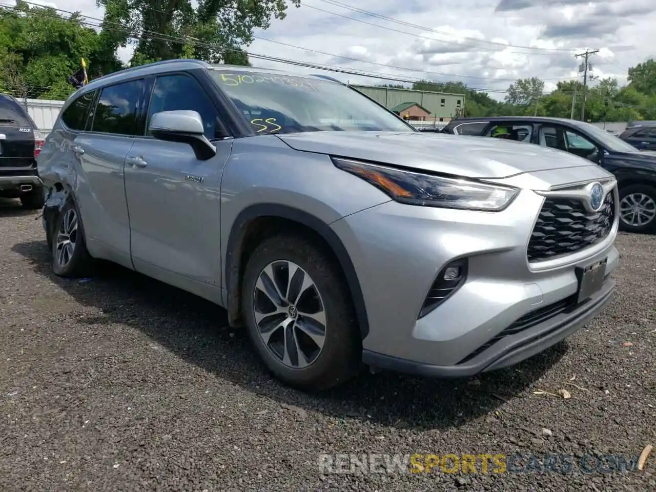 1 Photograph of a damaged car 5TDGBRCH0MS521799 TOYOTA HIGHLANDER 2021