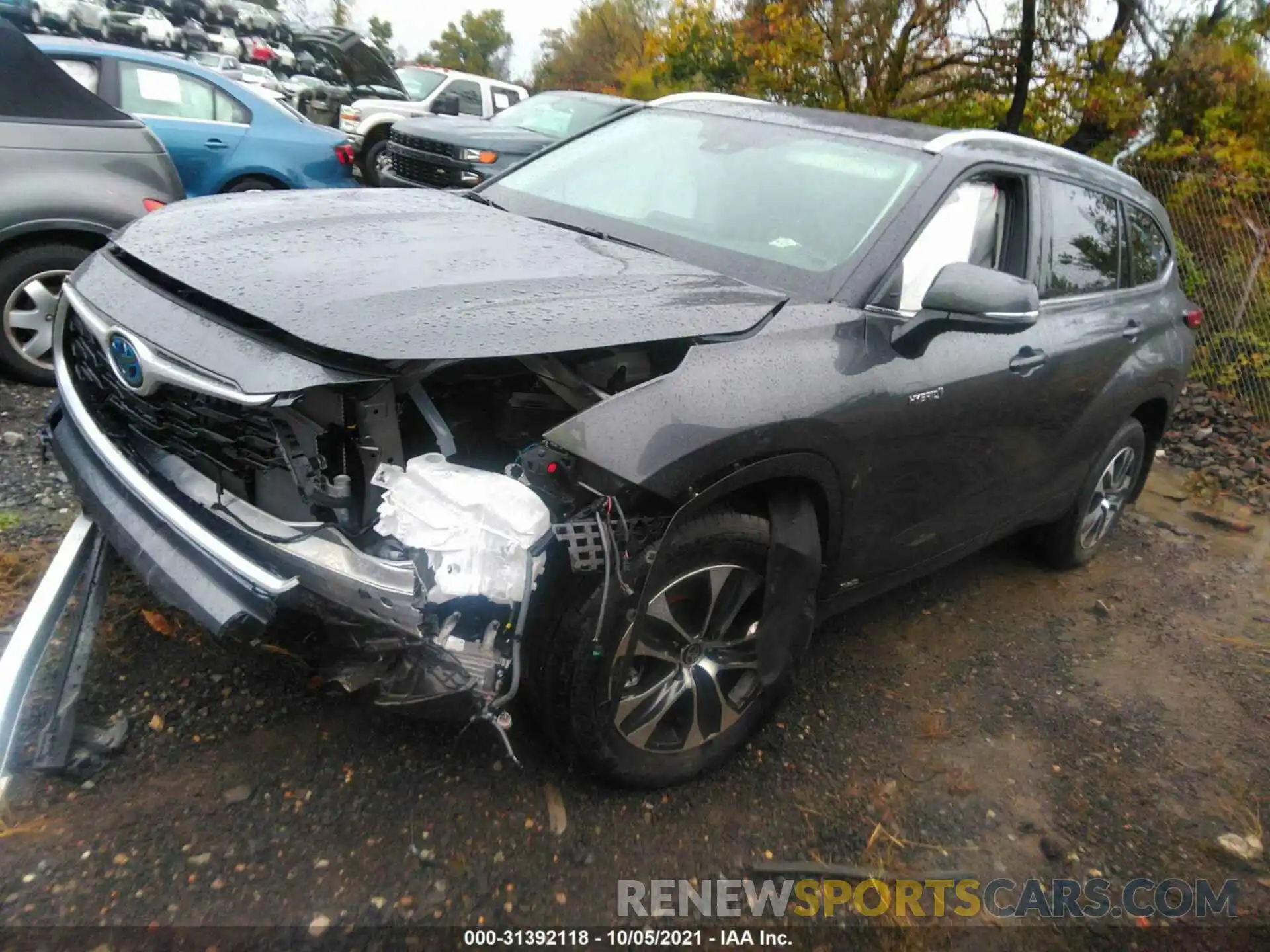 2 Photograph of a damaged car 5TDGBRCH0MS533077 TOYOTA HIGHLANDER 2021