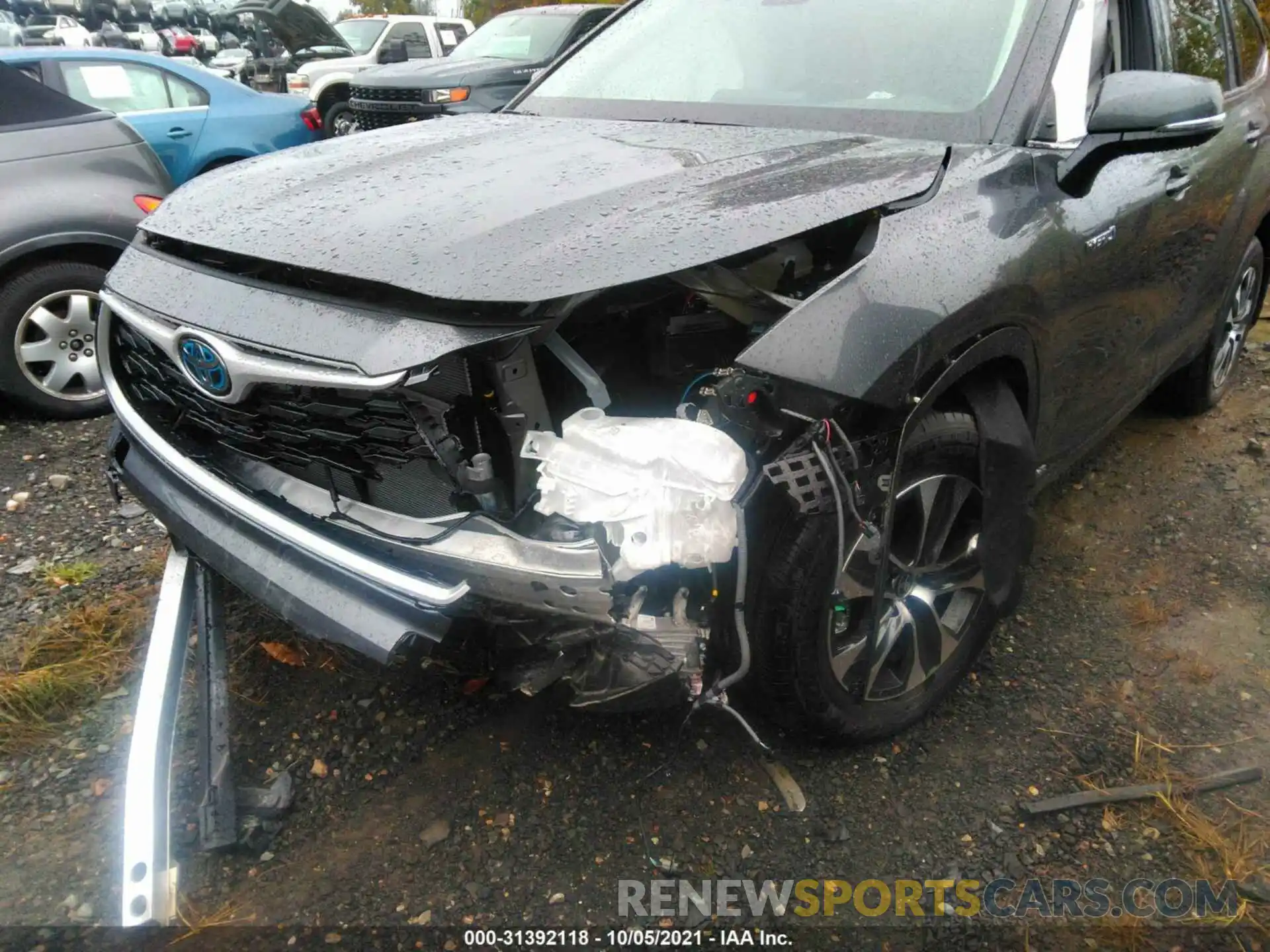 6 Photograph of a damaged car 5TDGBRCH0MS533077 TOYOTA HIGHLANDER 2021