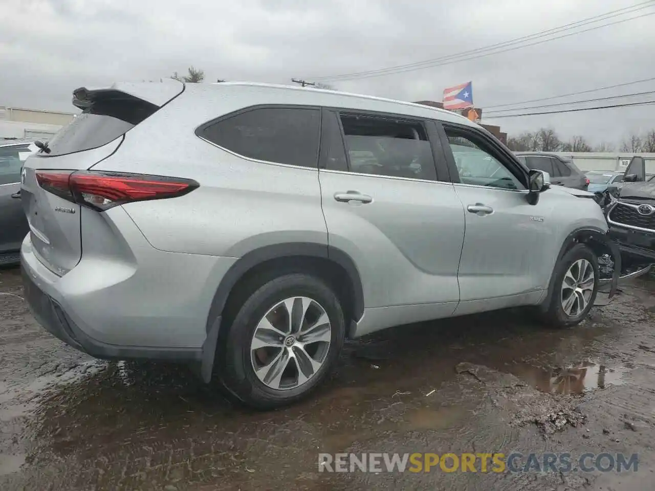 3 Photograph of a damaged car 5TDGBRCH0MS534956 TOYOTA HIGHLANDER 2021