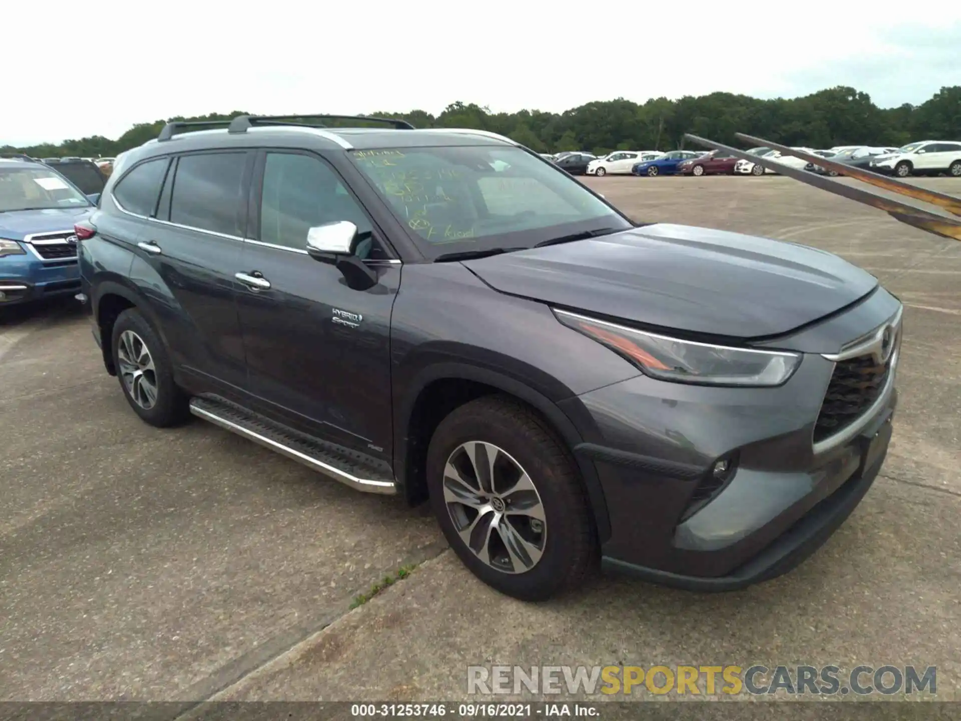 1 Photograph of a damaged car 5TDGBRCH1MS034658 TOYOTA HIGHLANDER 2021