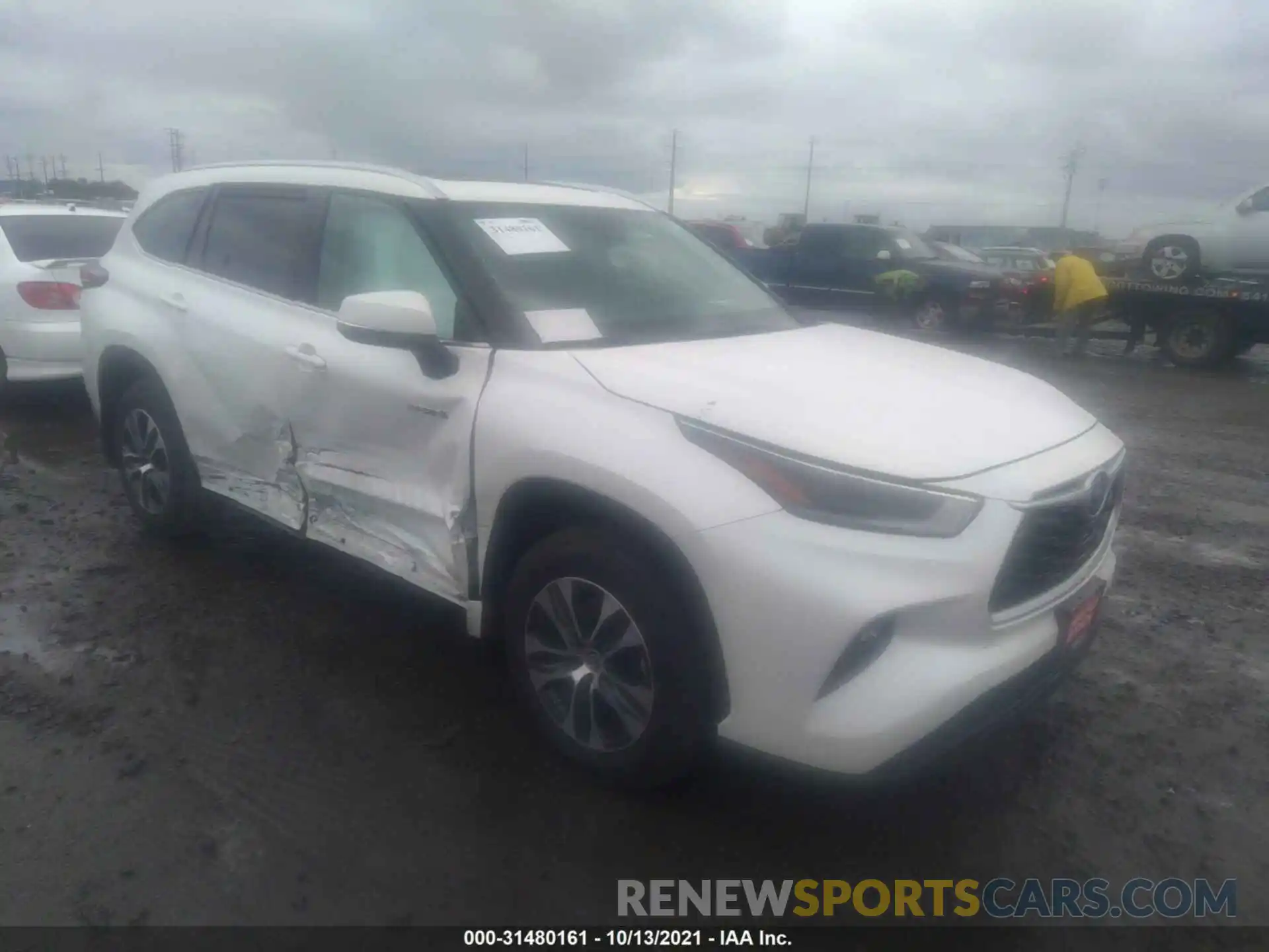 1 Photograph of a damaged car 5TDGBRCH1MS060208 TOYOTA HIGHLANDER 2021