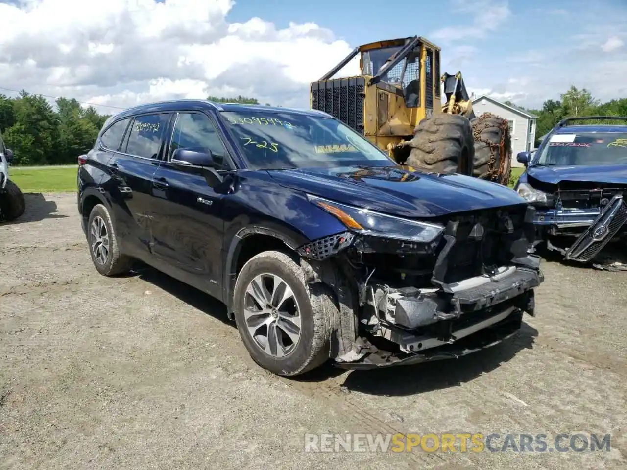 1 Фотография поврежденного автомобиля 5TDGBRCH1MS514330 TOYOTA HIGHLANDER 2021