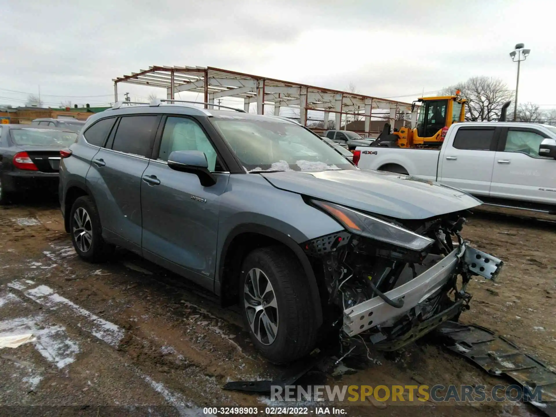 1 Photograph of a damaged car 5TDGBRCH2MS028366 TOYOTA HIGHLANDER 2021