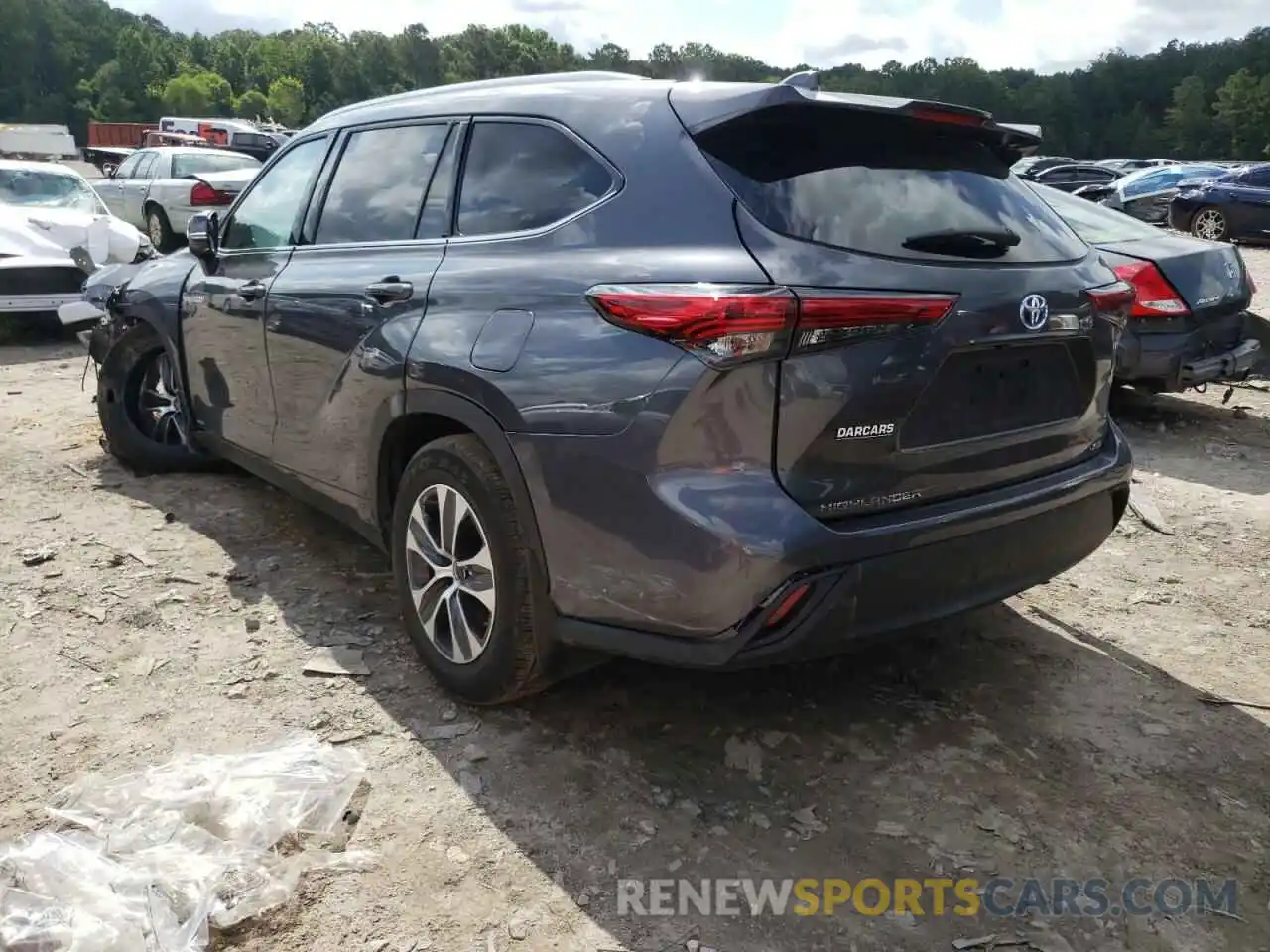 3 Photograph of a damaged car 5TDGBRCH2MS046978 TOYOTA HIGHLANDER 2021