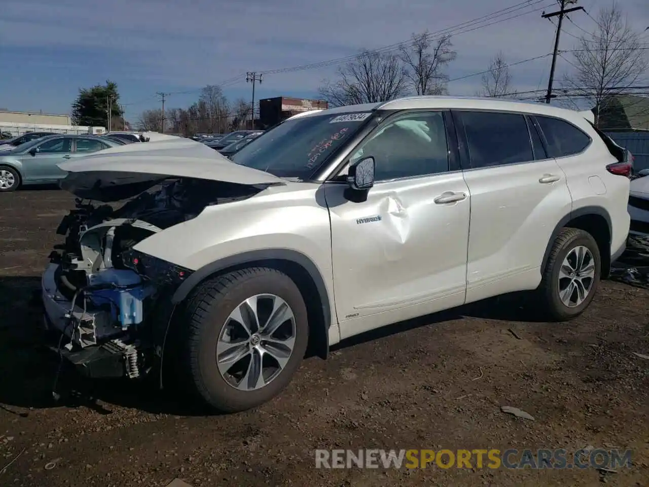 1 Photograph of a damaged car 5TDGBRCH2MS520475 TOYOTA HIGHLANDER 2021