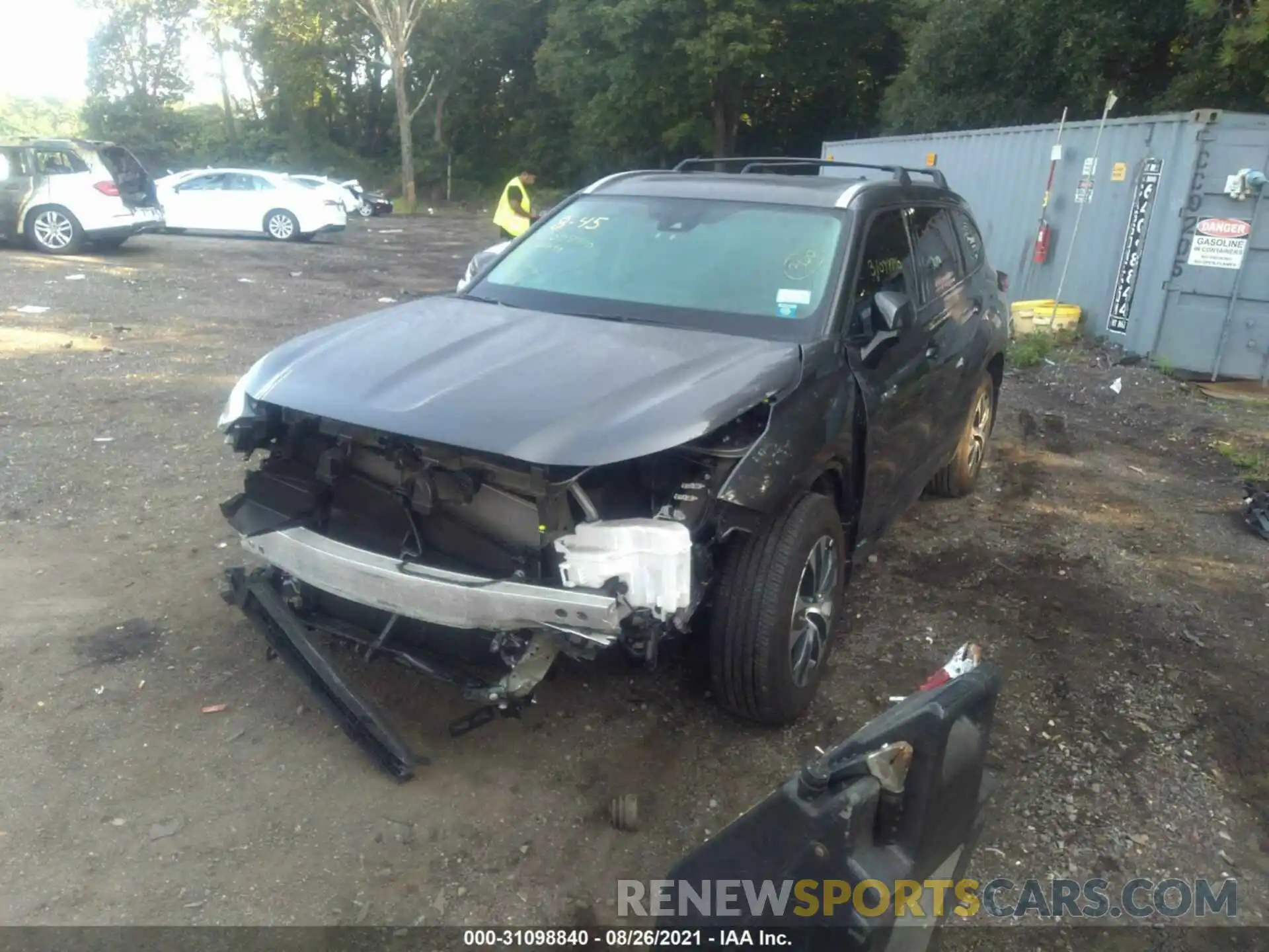 6 Photograph of a damaged car 5TDGBRCH3MS023533 TOYOTA HIGHLANDER 2021