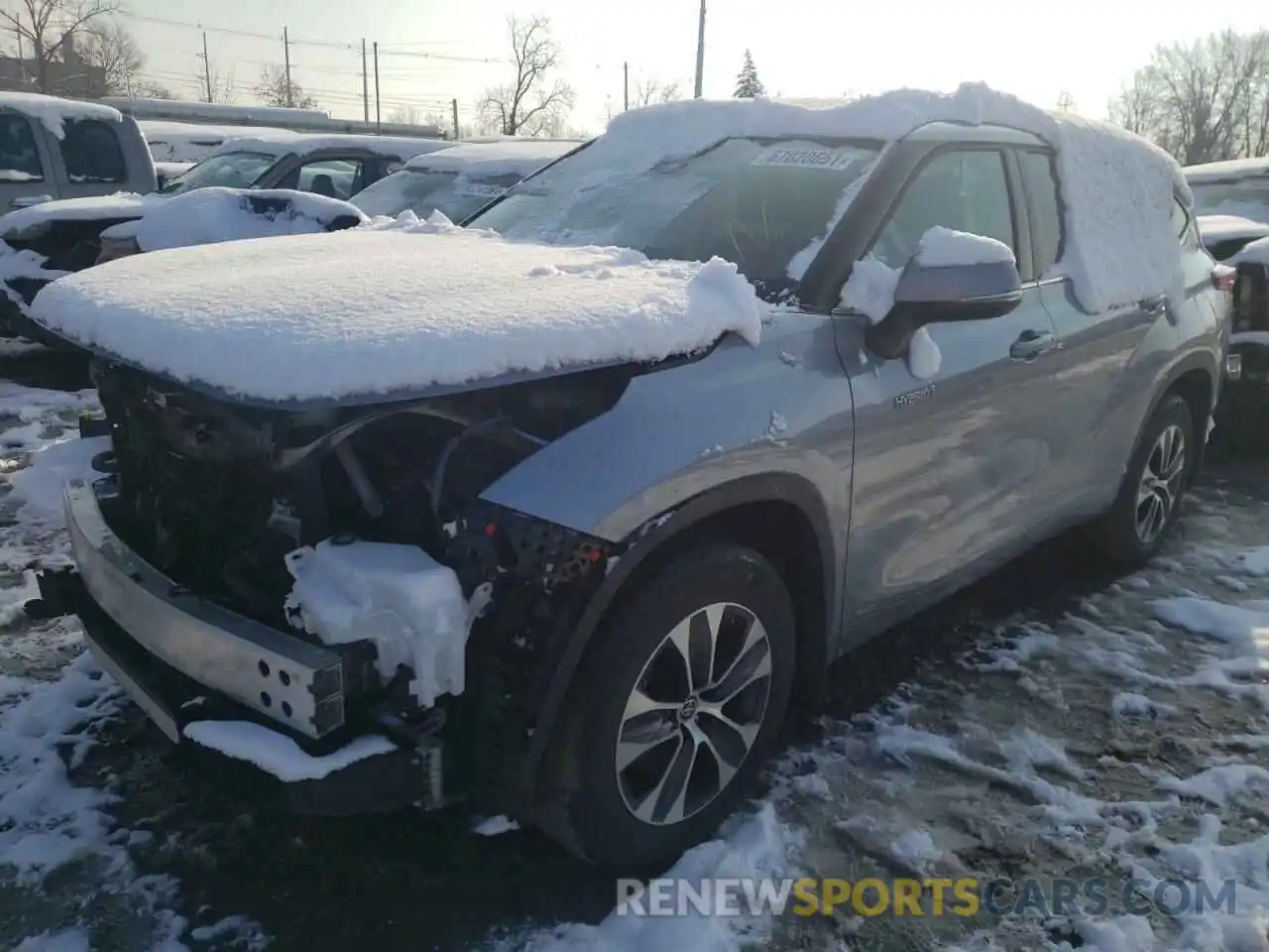 2 Photograph of a damaged car 5TDGBRCH3MS031325 TOYOTA HIGHLANDER 2021