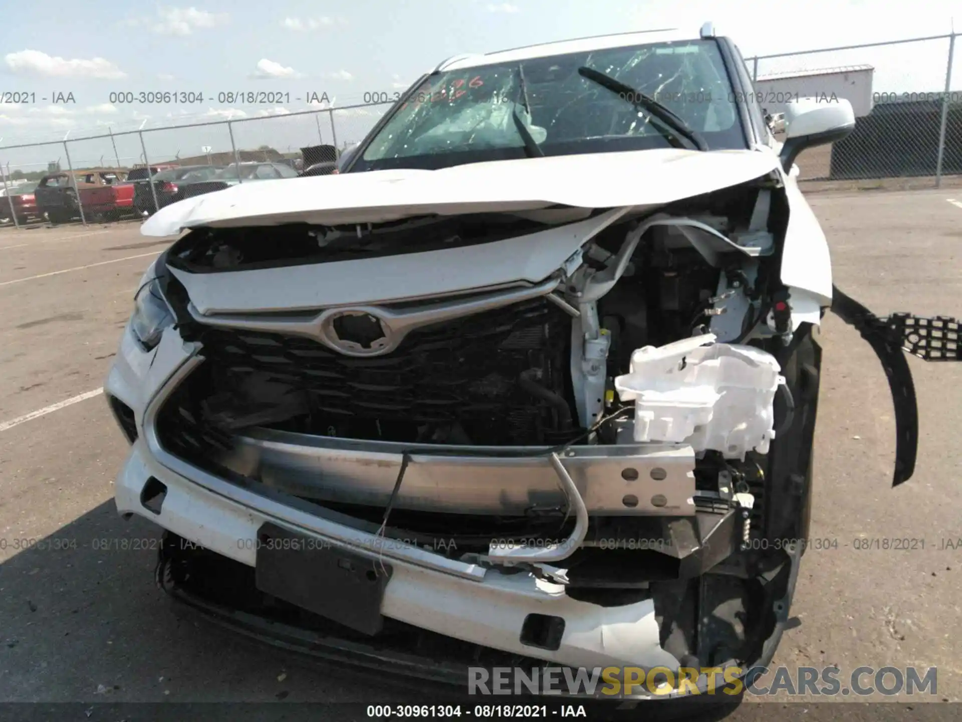 6 Photograph of a damaged car 5TDGBRCH3MS040073 TOYOTA HIGHLANDER 2021