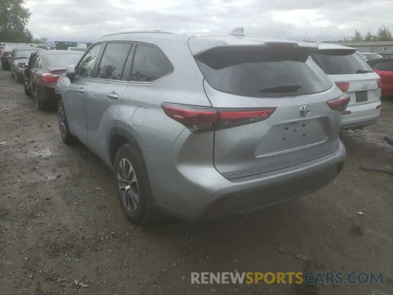 3 Photograph of a damaged car 5TDGBRCH3MS515995 TOYOTA HIGHLANDER 2021