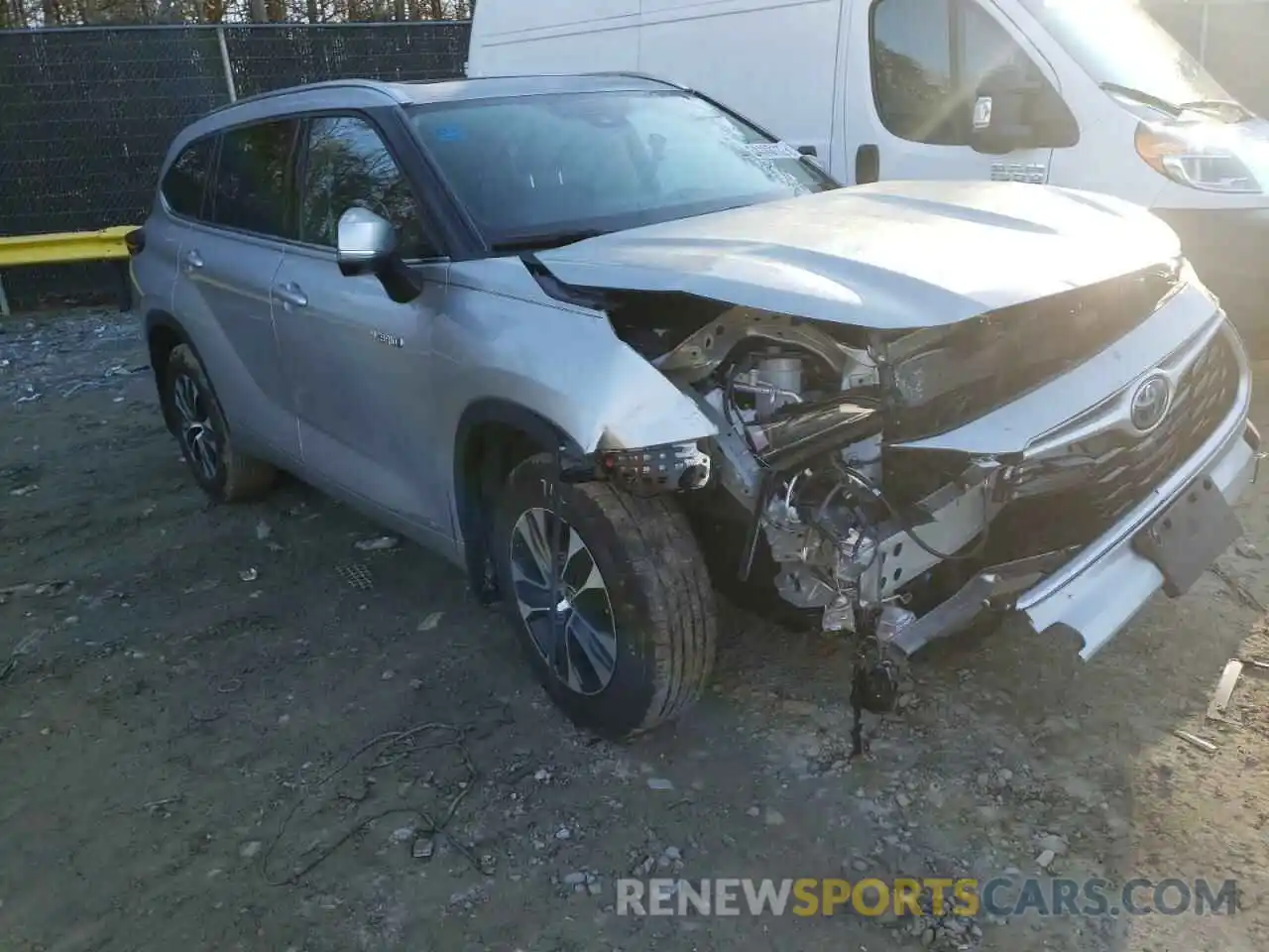 1 Photograph of a damaged car 5TDGBRCH3MS518069 TOYOTA HIGHLANDER 2021