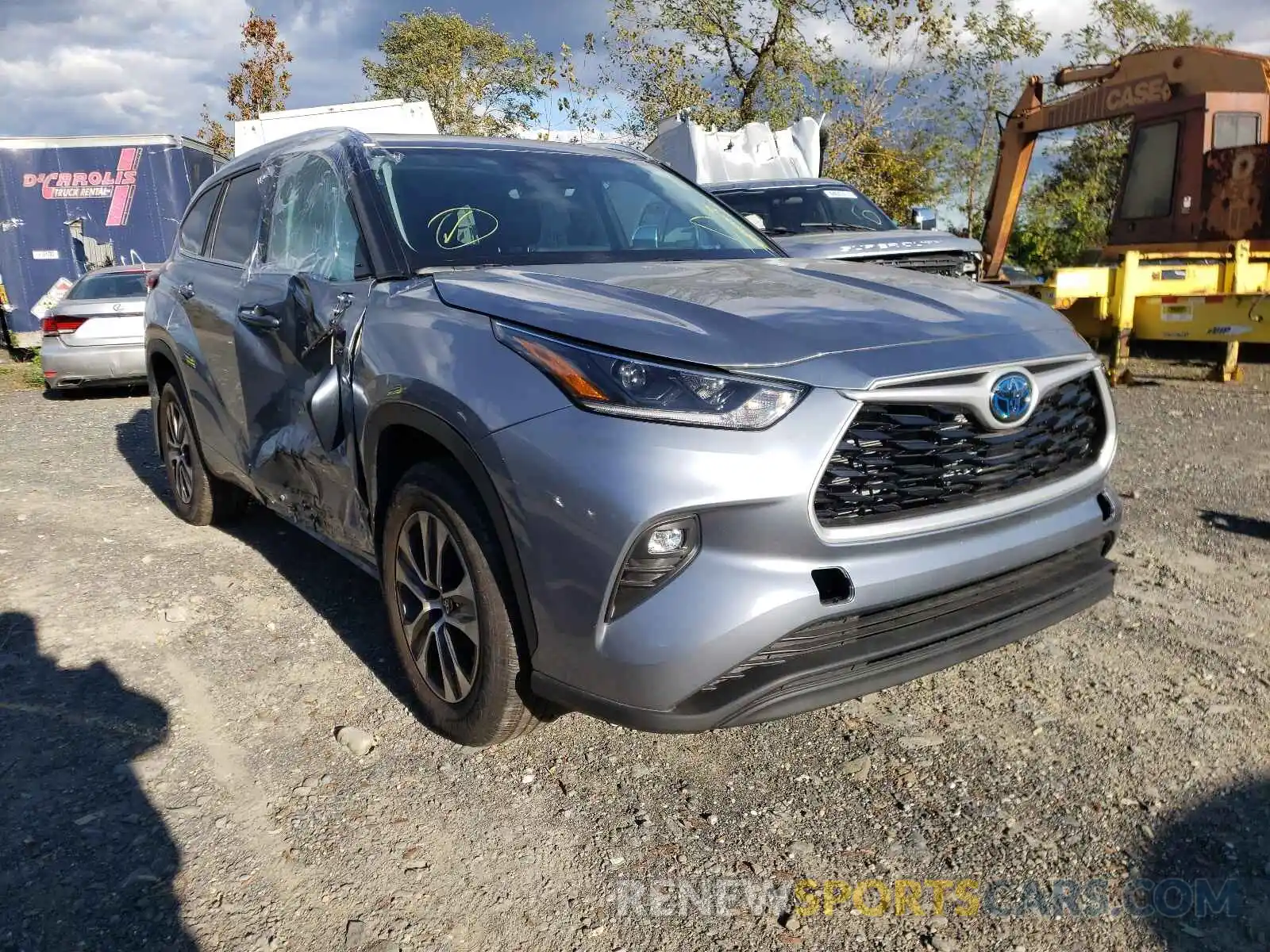 1 Photograph of a damaged car 5TDGBRCH4MS043516 TOYOTA HIGHLANDER 2021