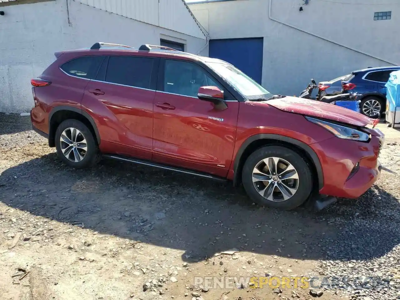 4 Фотография поврежденного автомобиля 5TDGBRCH4MS049073 TOYOTA HIGHLANDER 2021