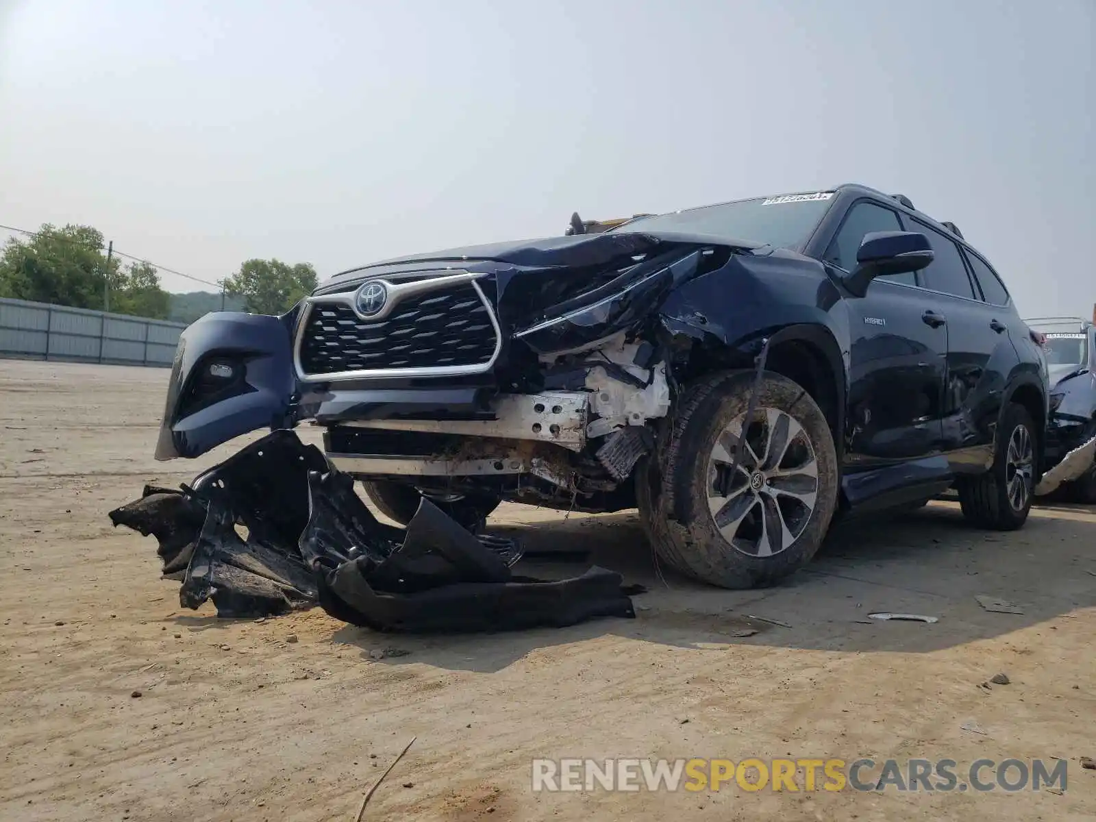 2 Photograph of a damaged car 5TDGBRCH4MS514838 TOYOTA HIGHLANDER 2021