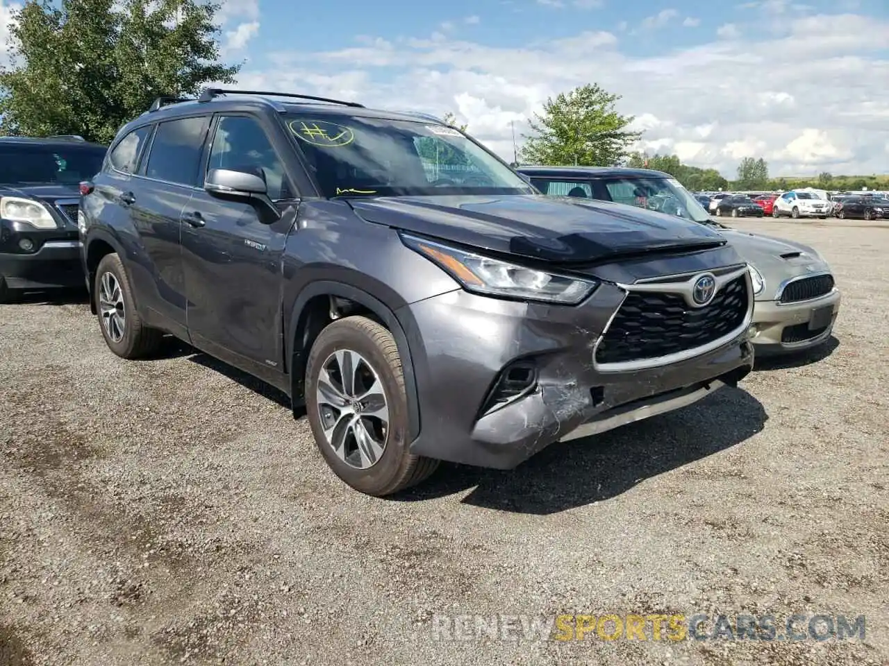 9 Photograph of a damaged car 5TDGBRCH4MS526231 TOYOTA HIGHLANDER 2021