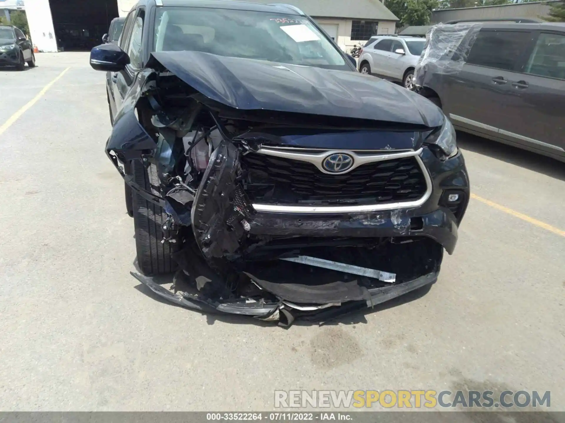 6 Photograph of a damaged car 5TDGBRCH4MS529338 TOYOTA HIGHLANDER 2021