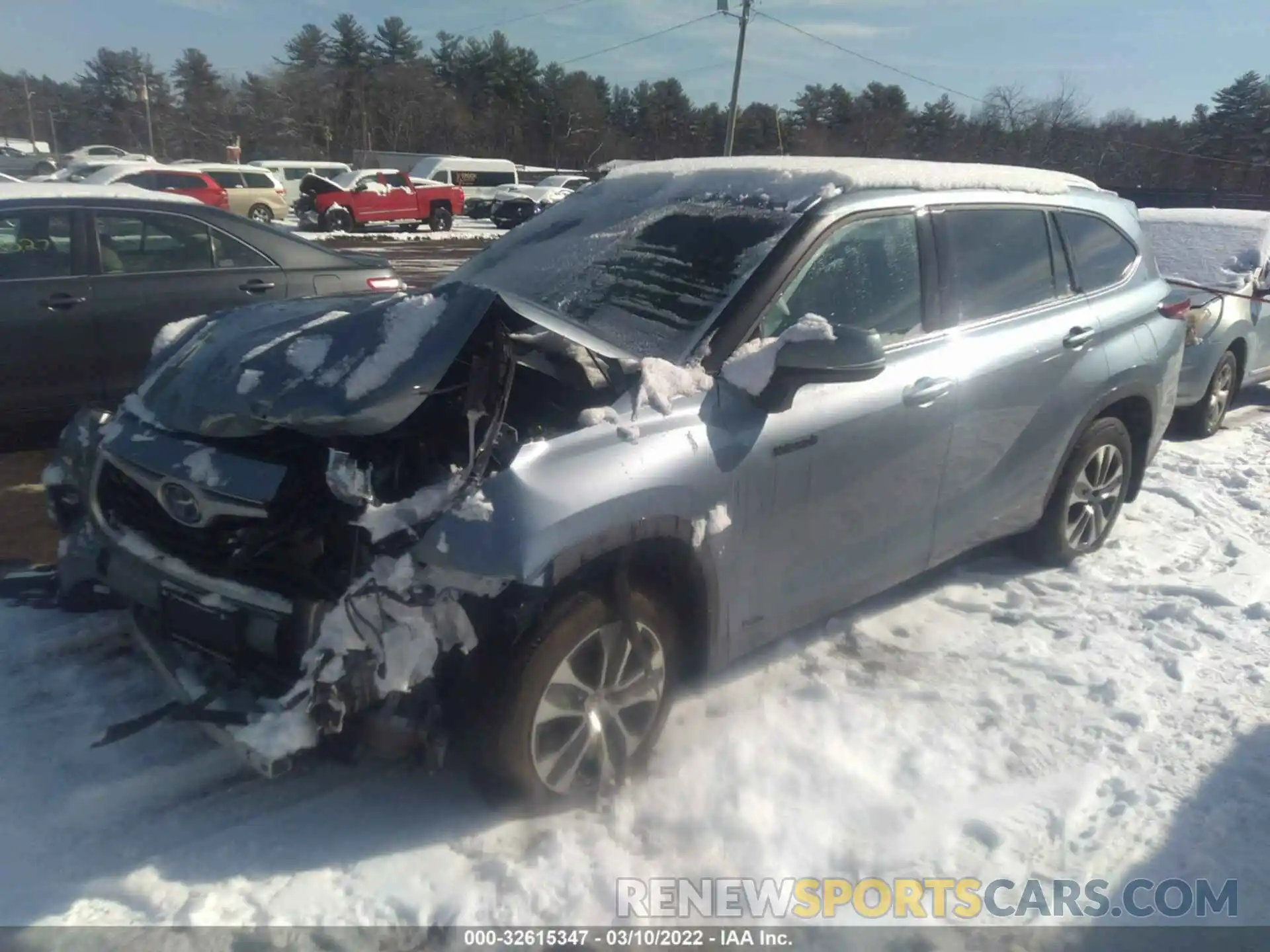 2 Photograph of a damaged car 5TDGBRCH5MS066870 TOYOTA HIGHLANDER 2021