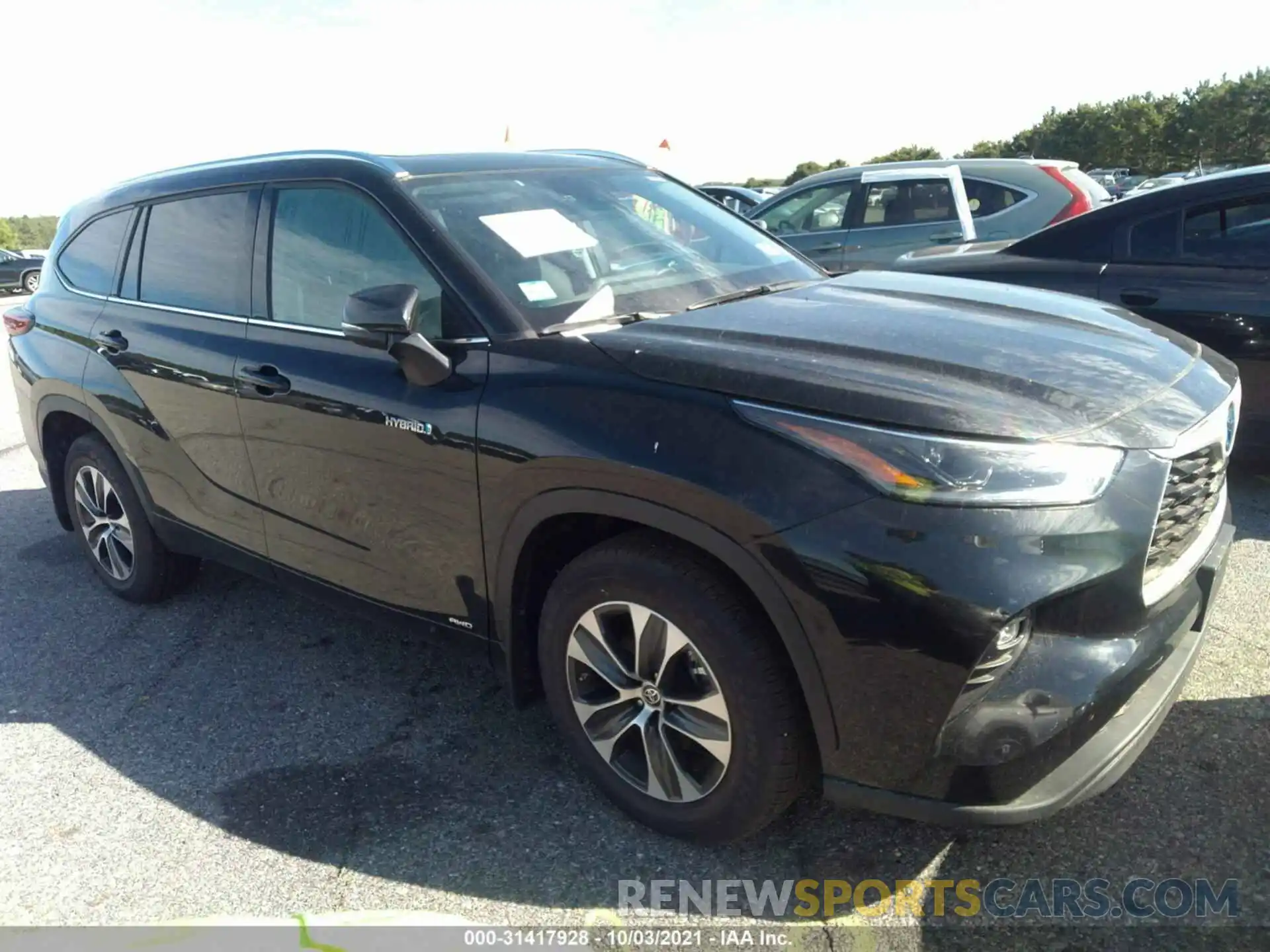 1 Photograph of a damaged car 5TDGBRCH6MS044425 TOYOTA HIGHLANDER 2021