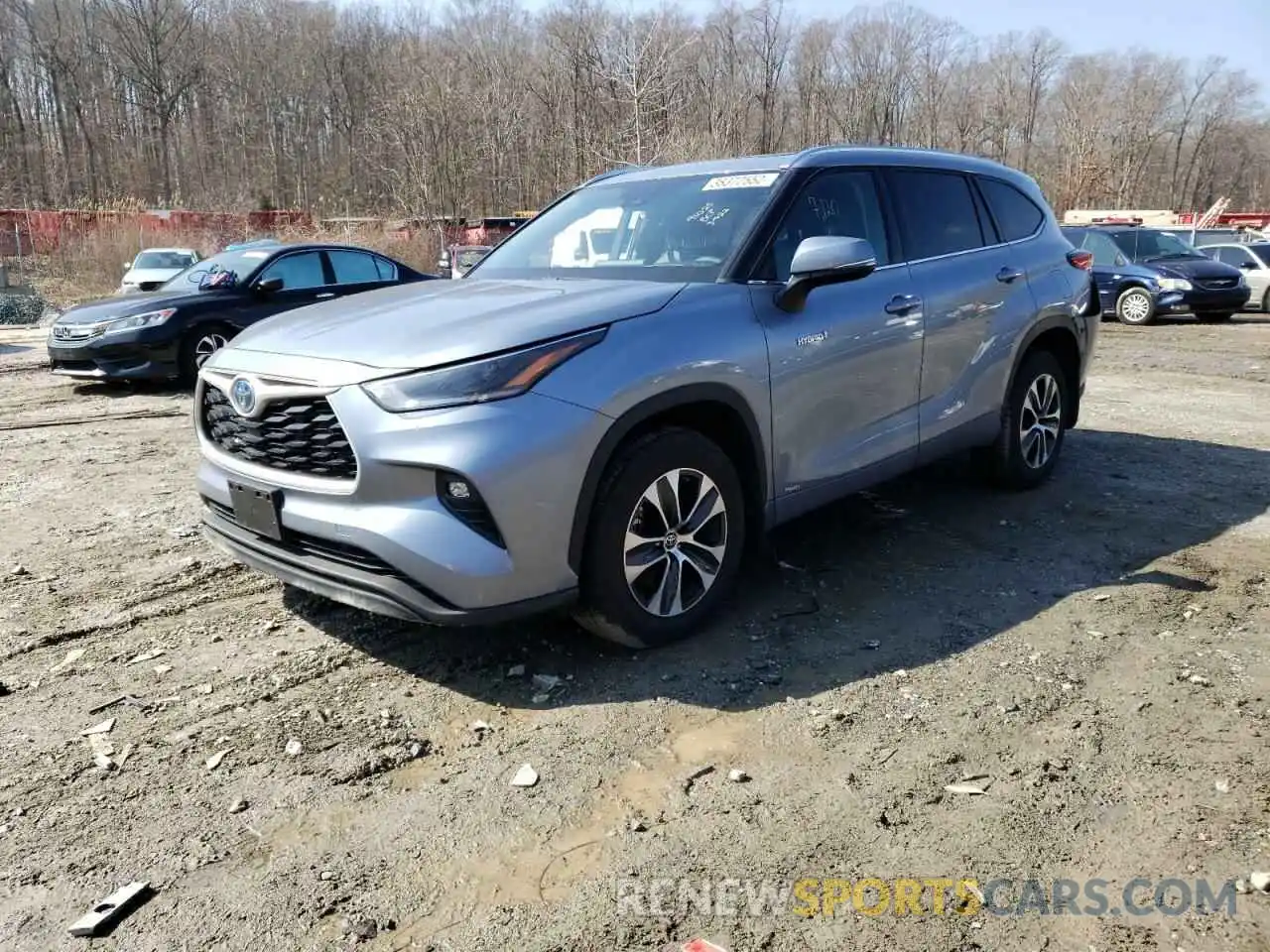 2 Photograph of a damaged car 5TDGBRCH6MS063881 TOYOTA HIGHLANDER 2021