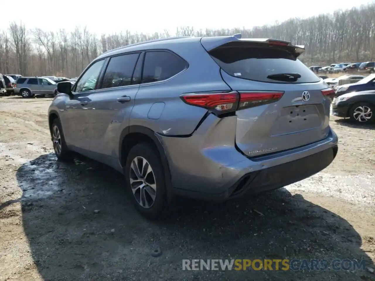 3 Photograph of a damaged car 5TDGBRCH6MS063881 TOYOTA HIGHLANDER 2021