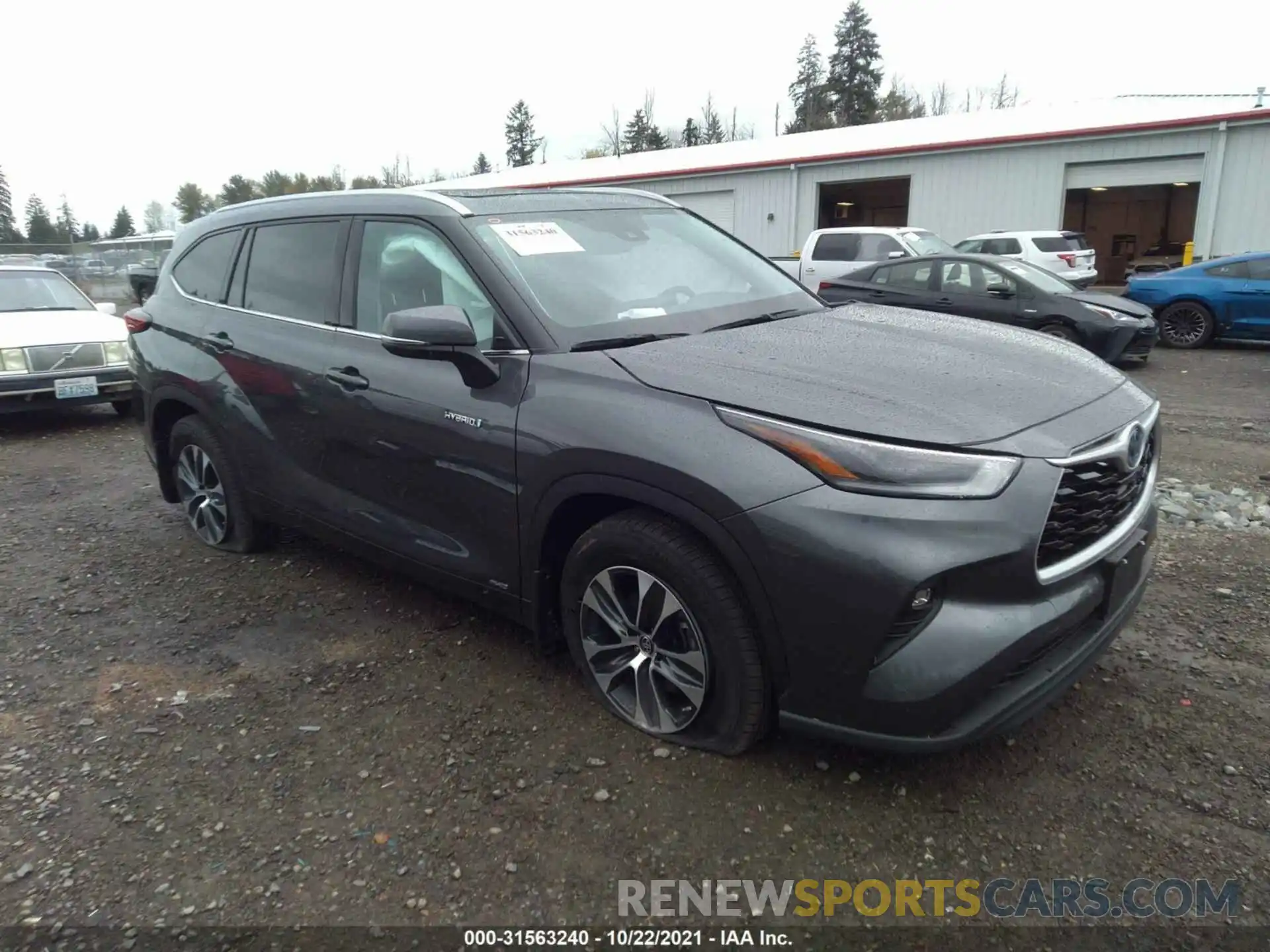 1 Photograph of a damaged car 5TDGBRCH7MS046796 TOYOTA HIGHLANDER 2021