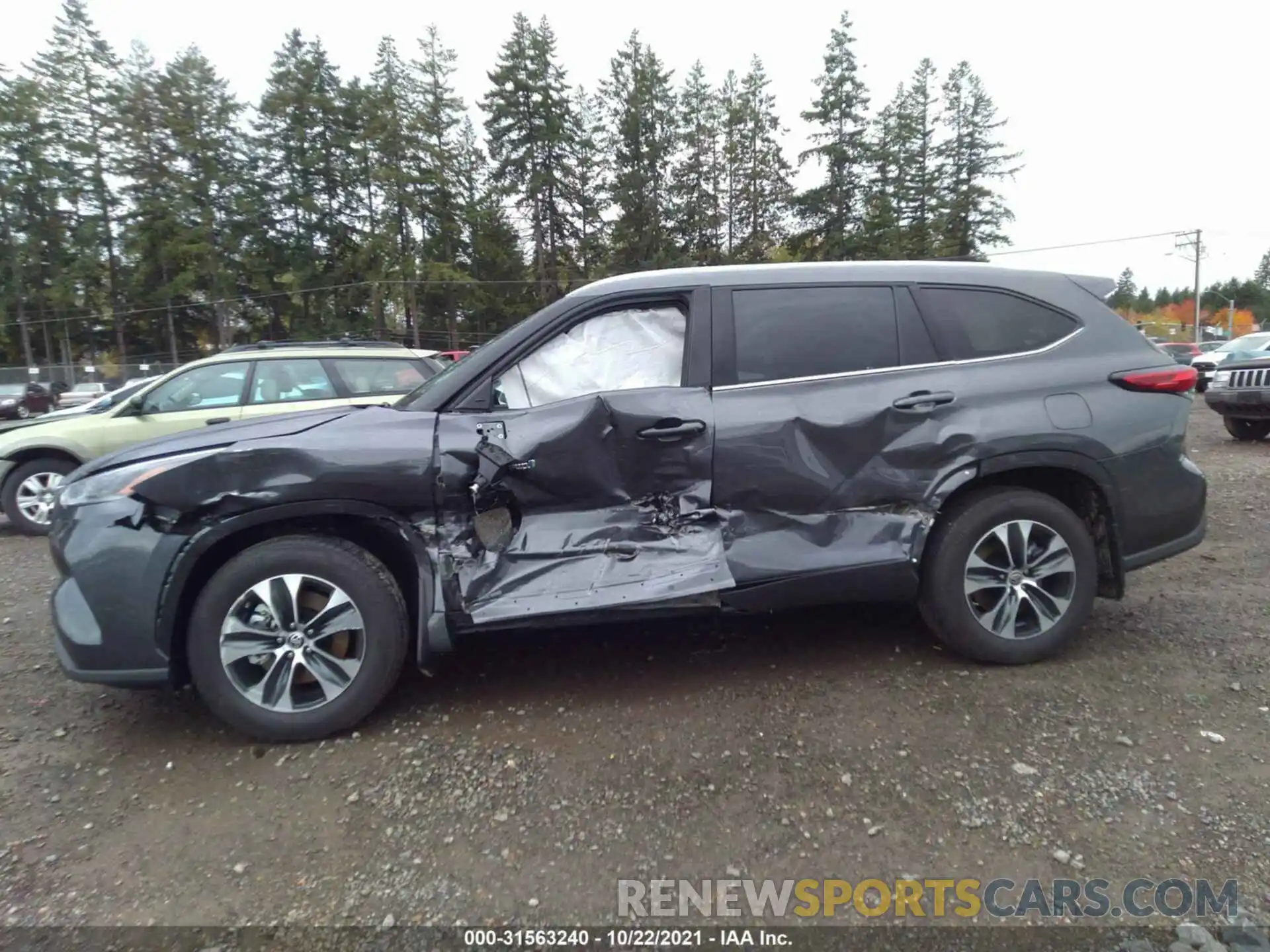 6 Photograph of a damaged car 5TDGBRCH7MS046796 TOYOTA HIGHLANDER 2021