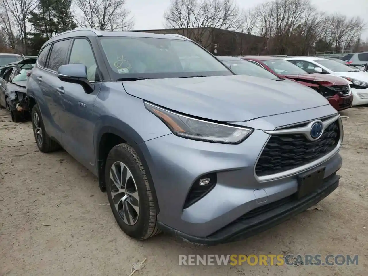 1 Photograph of a damaged car 5TDGBRCH7MS053456 TOYOTA HIGHLANDER 2021